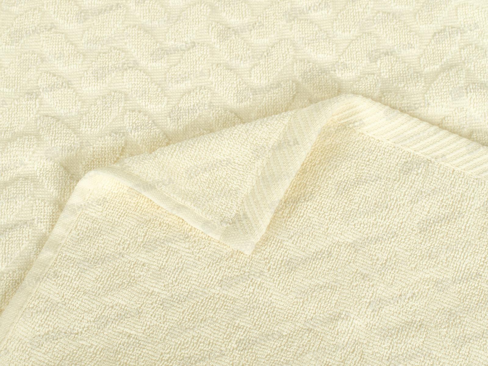 Полотенце махровое 30*50 Олеандр МВ-017 кремовый