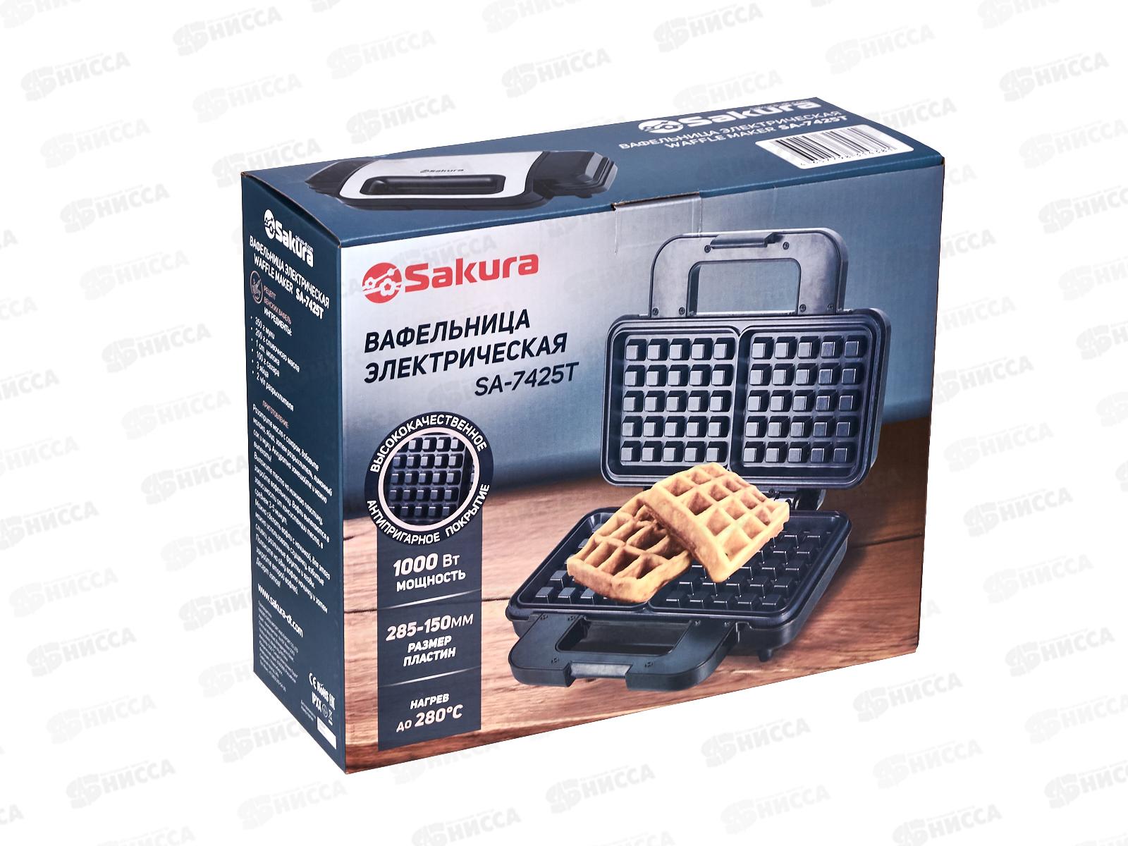 Вафельница SA-7425T 1000Вт
