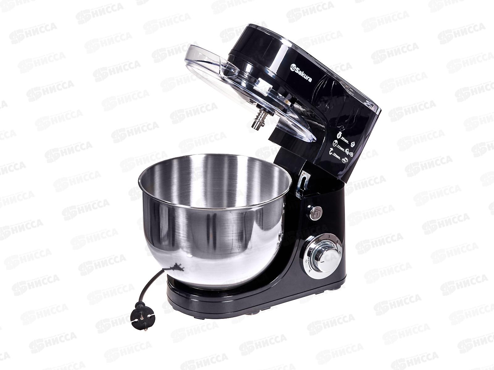 Миксер электр. SА-6332BK 1300Вт чаша 5,0 литра турбо