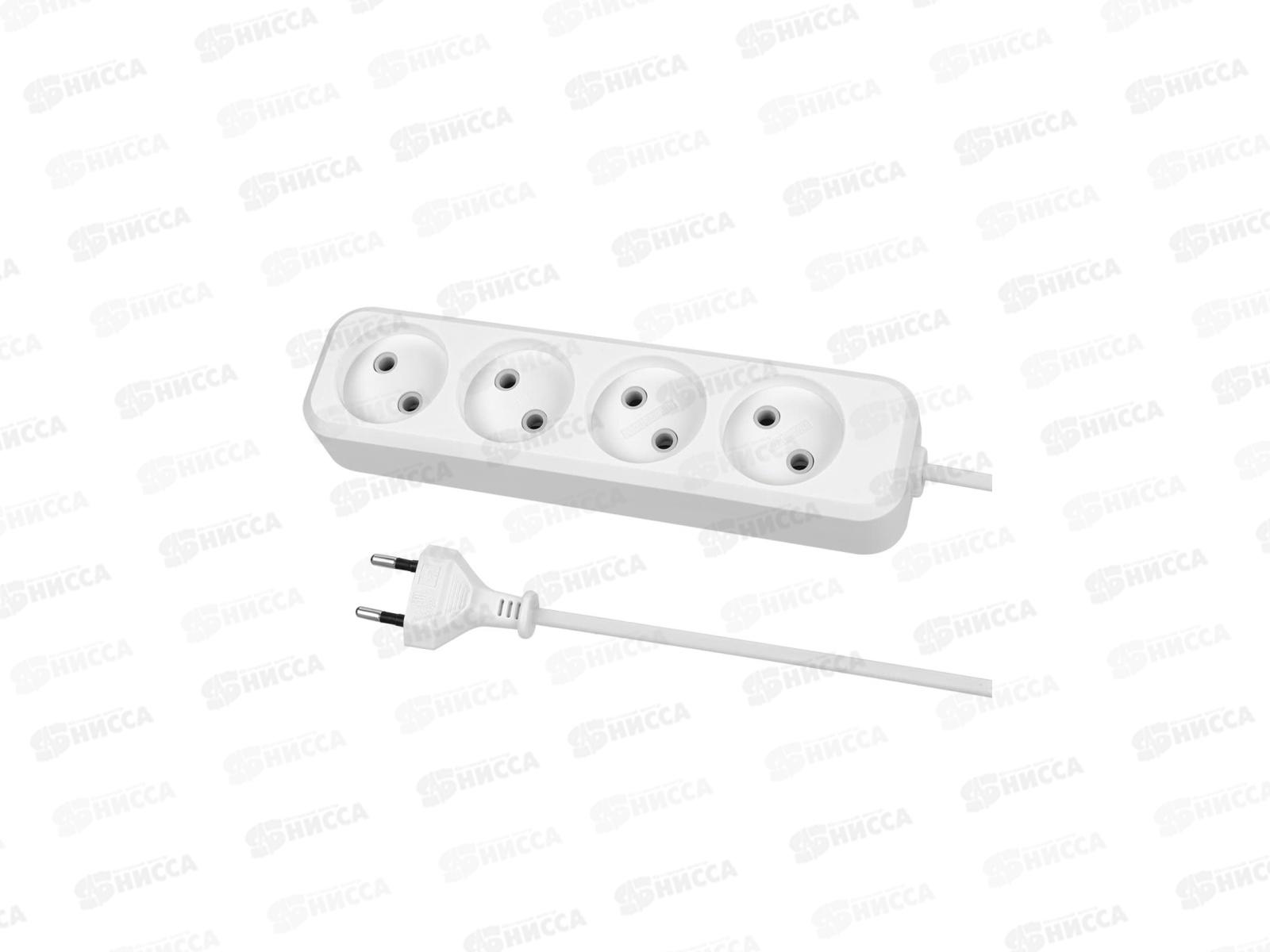 Удлин. TDM УН3 4гнезда 1.5м, ШВВП 2*0.75кв.мм 6А, 1205