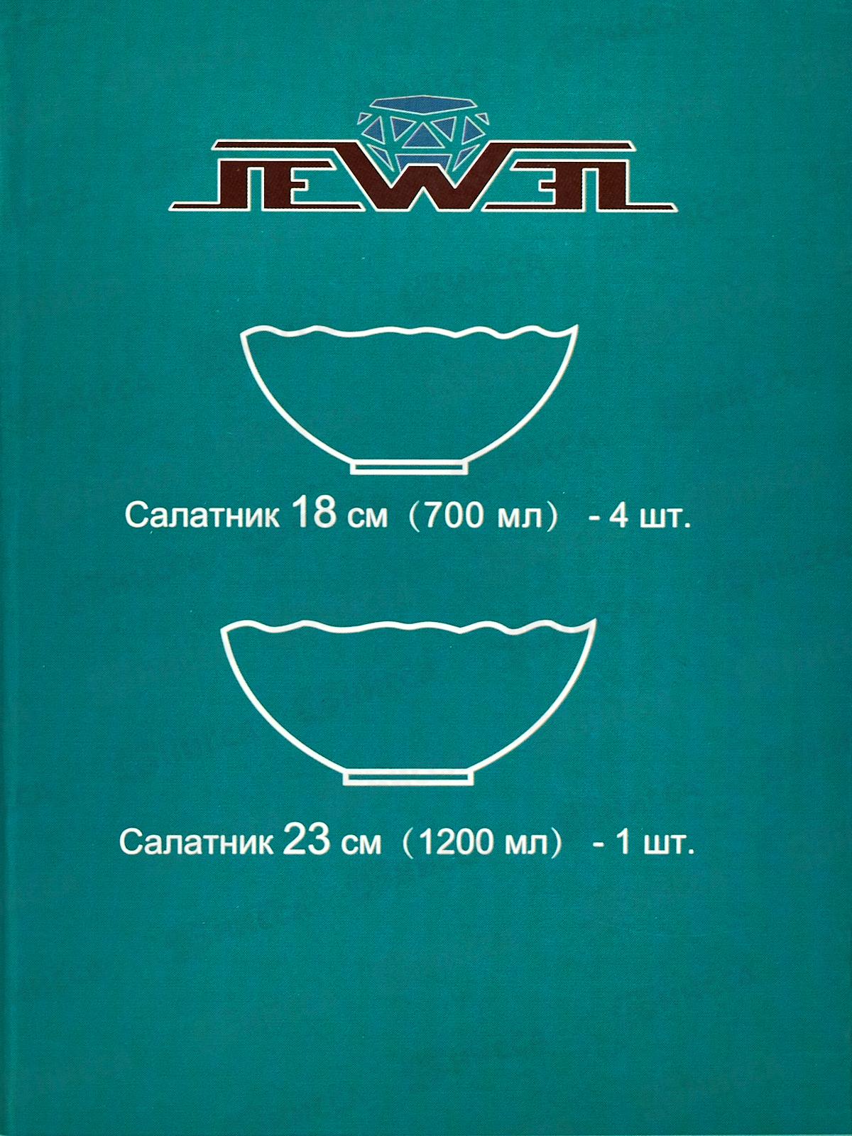 Набор салатников JEWEL Агата 5шт (стеклокерамика) ПС0096-58