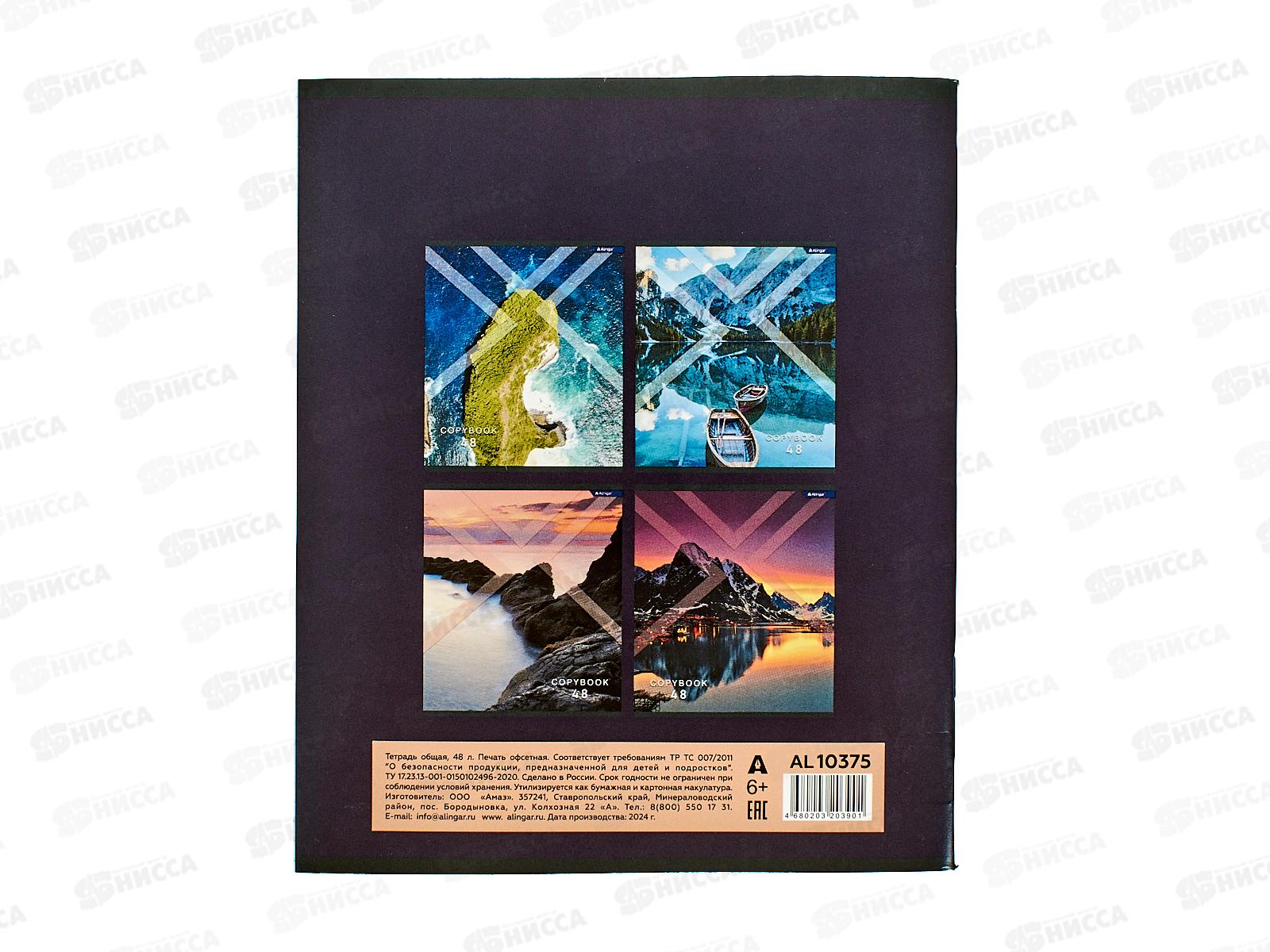 Тетрадь 48л кл. Alingar Необычный пейзаж  4 диз AL10375 *5/100