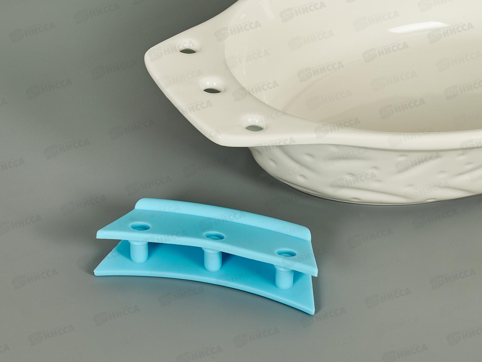 Форма для запекания JEWEL фарфор 26см с силиконовыми ручками овальная ПП00035-08