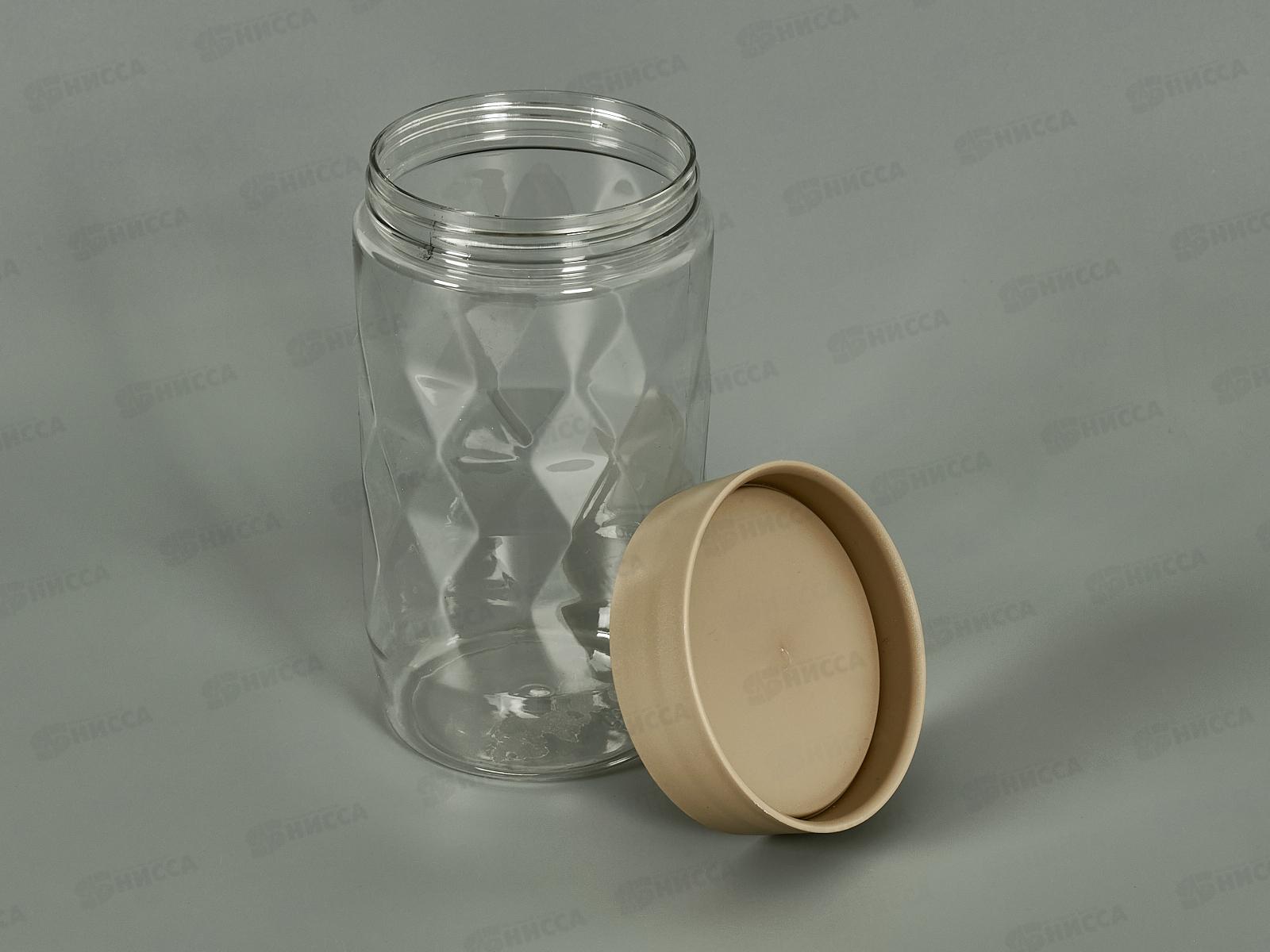 Банка д/сып прод 1л &quotPlast Team&quot шок мокко РТ170210015 *12