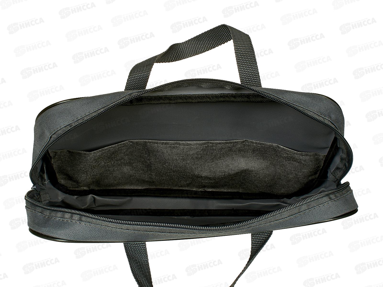 Папка на молнии BEIFA Серая А4 широка, с ручками  А4-7-121 *3