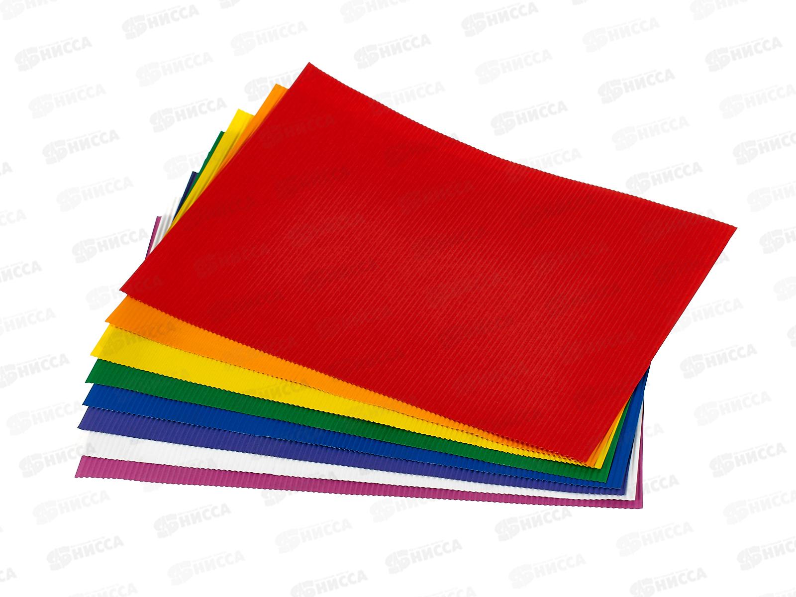 Цветная бум. 8л 8цв Апплика Медведь, гофр С1899-14 *40