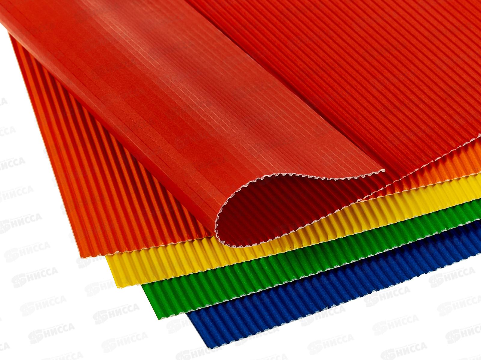 Цветной карт. А4 Апплика гофр. 5цв , Ежик С0143-20 *50