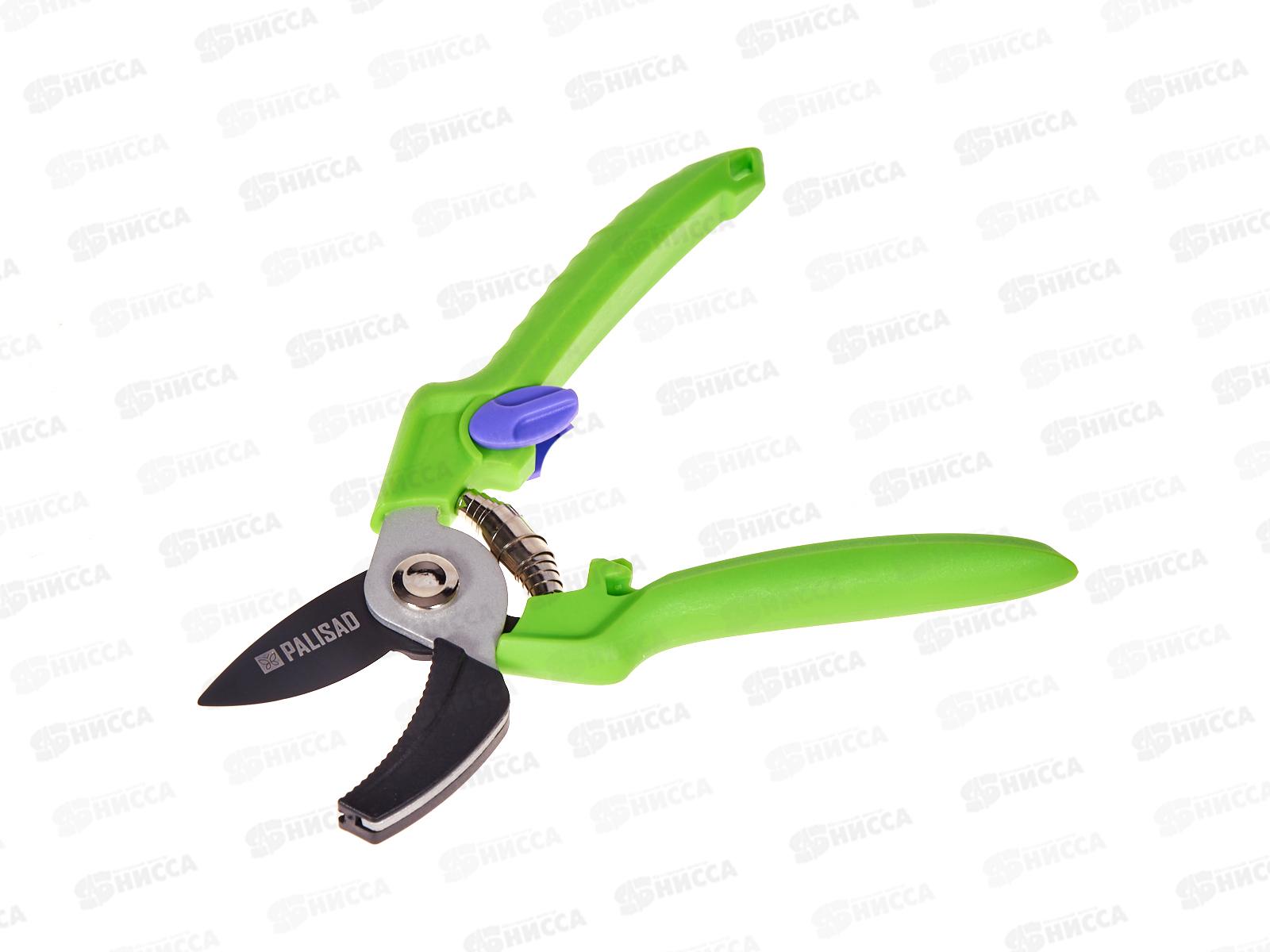 Секатор с наковальней, 190мм, пласт. рукоятка /Palisad 60454