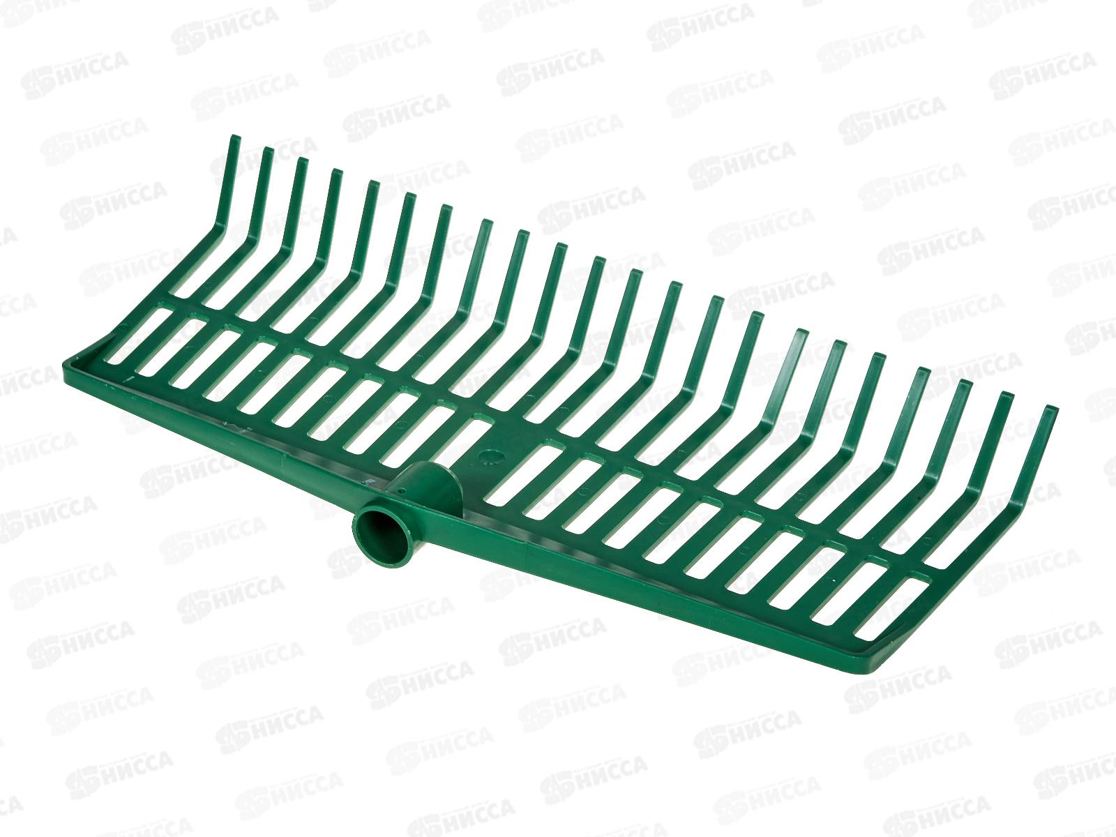 Грабли веерные пласт. 420мм 22 плоских зуба, без черенка, 617055/Сибртех