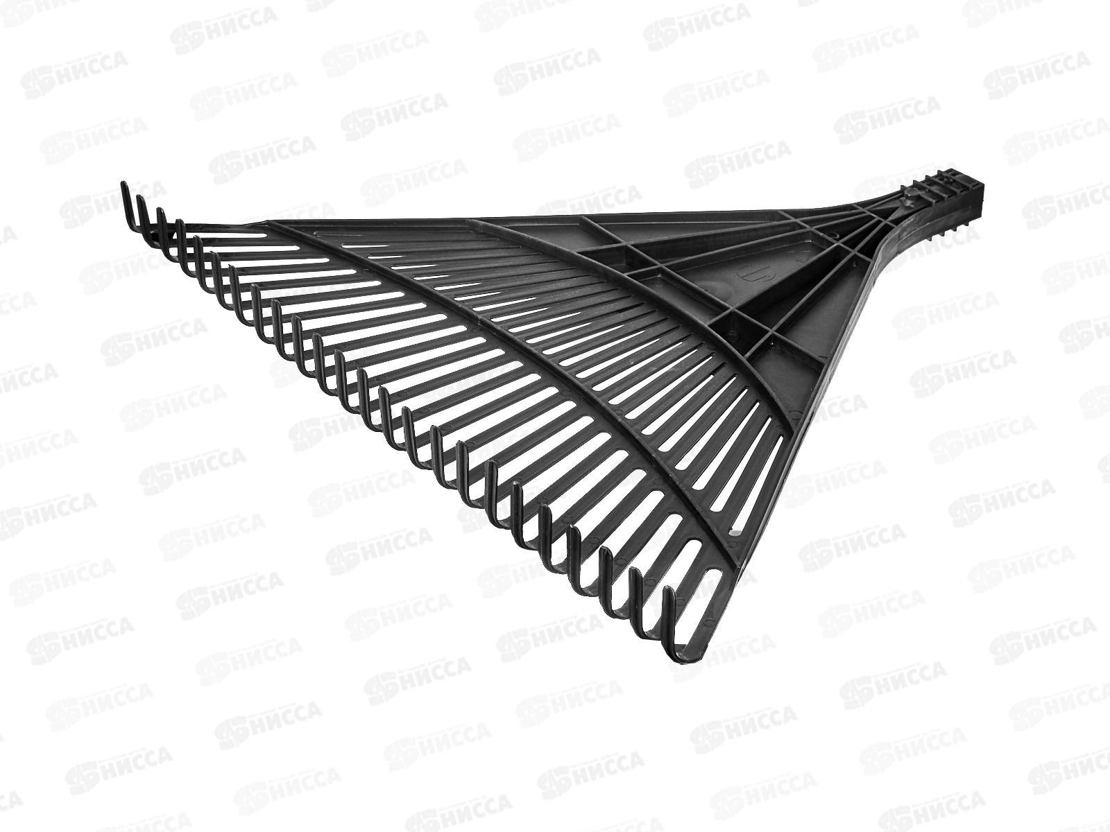 Грабли веерные пласт. 600мм 22 плоских зуба,без черенка, 61708/Сибртех