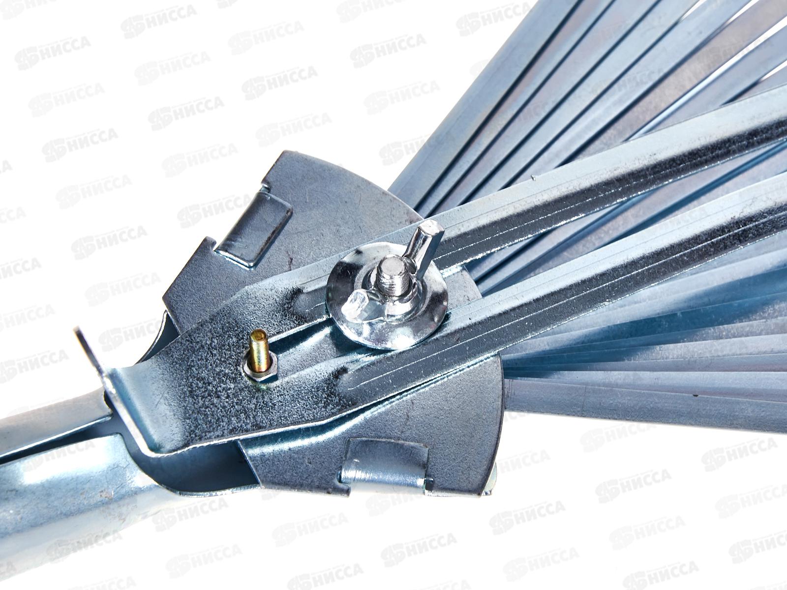 Грабли веерные стал. 300-480мм 22 плос. зуба, без чер., 617675/Palisad