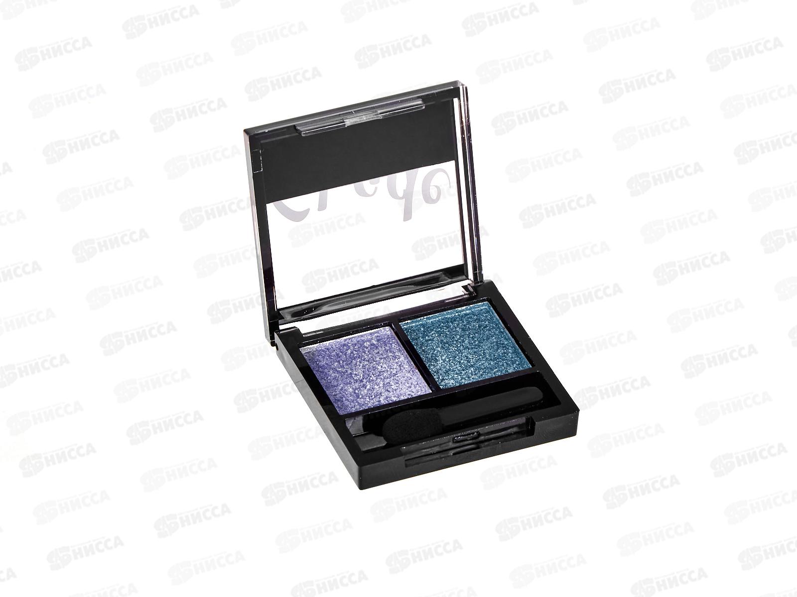 Farres Тени для век Shade 1007-04 пыльно-голубой/север-син 2 цвета *6