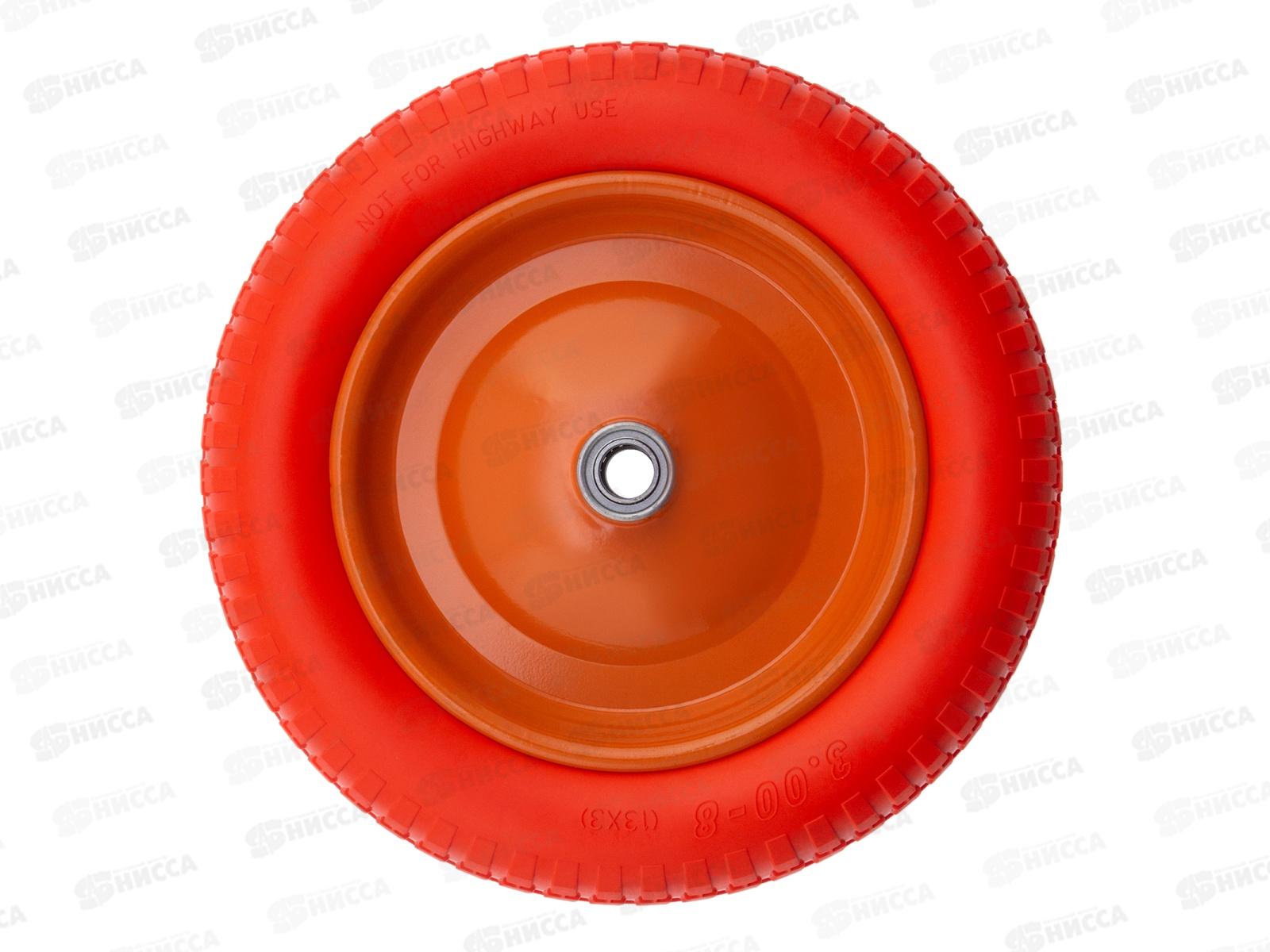 Колесо полиуретан.3.00-8,длина оси 90мм.подшипник 20мм Palisad, 68976