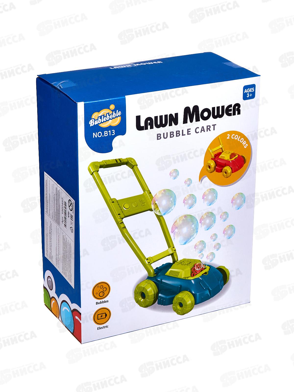 Пузыремет &quotГазонокосилка&quot, с мыльным раствором 100мл, на бат., 1002497