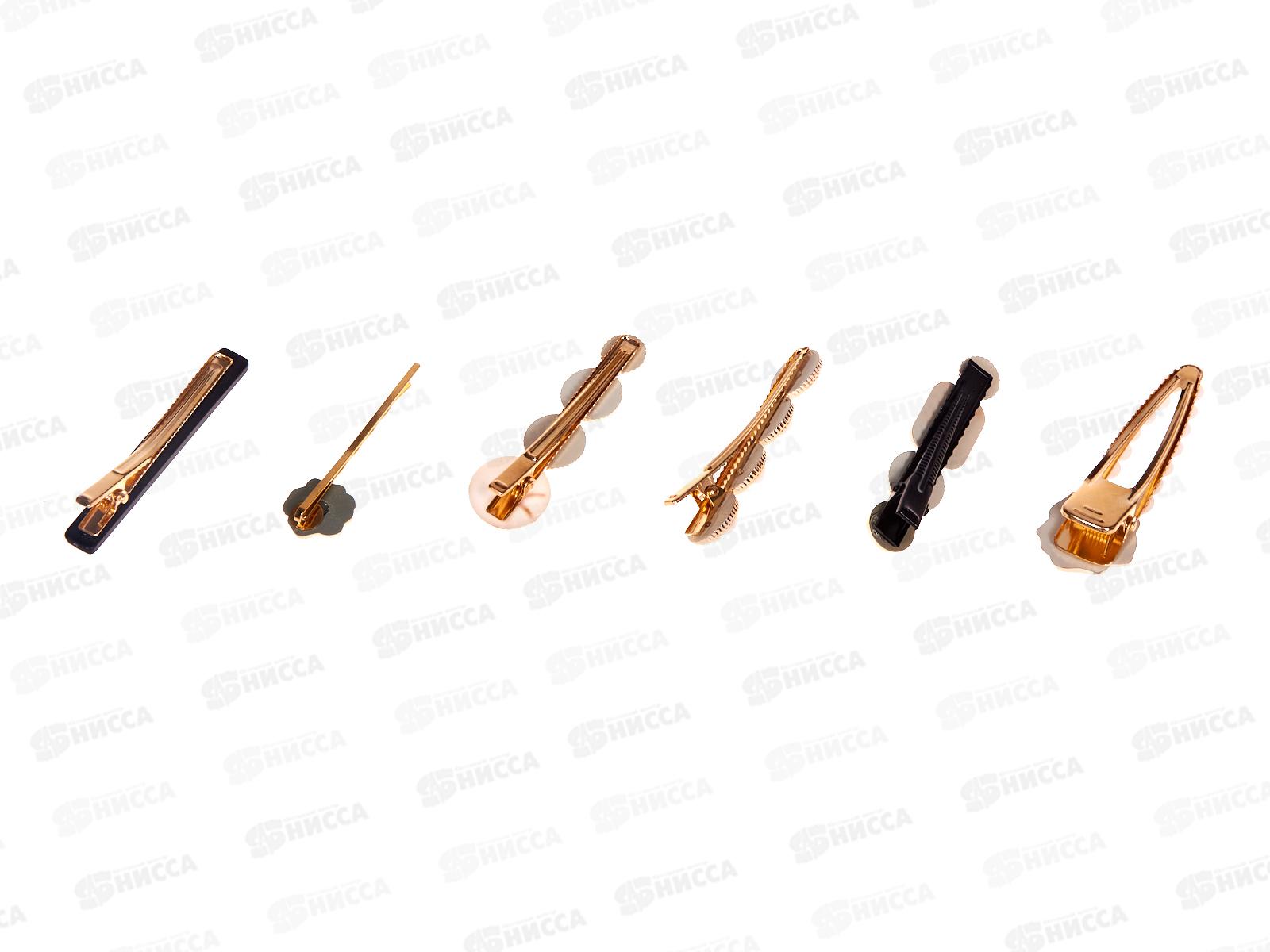 Ameli Зажим для волос набор 6шт Черный