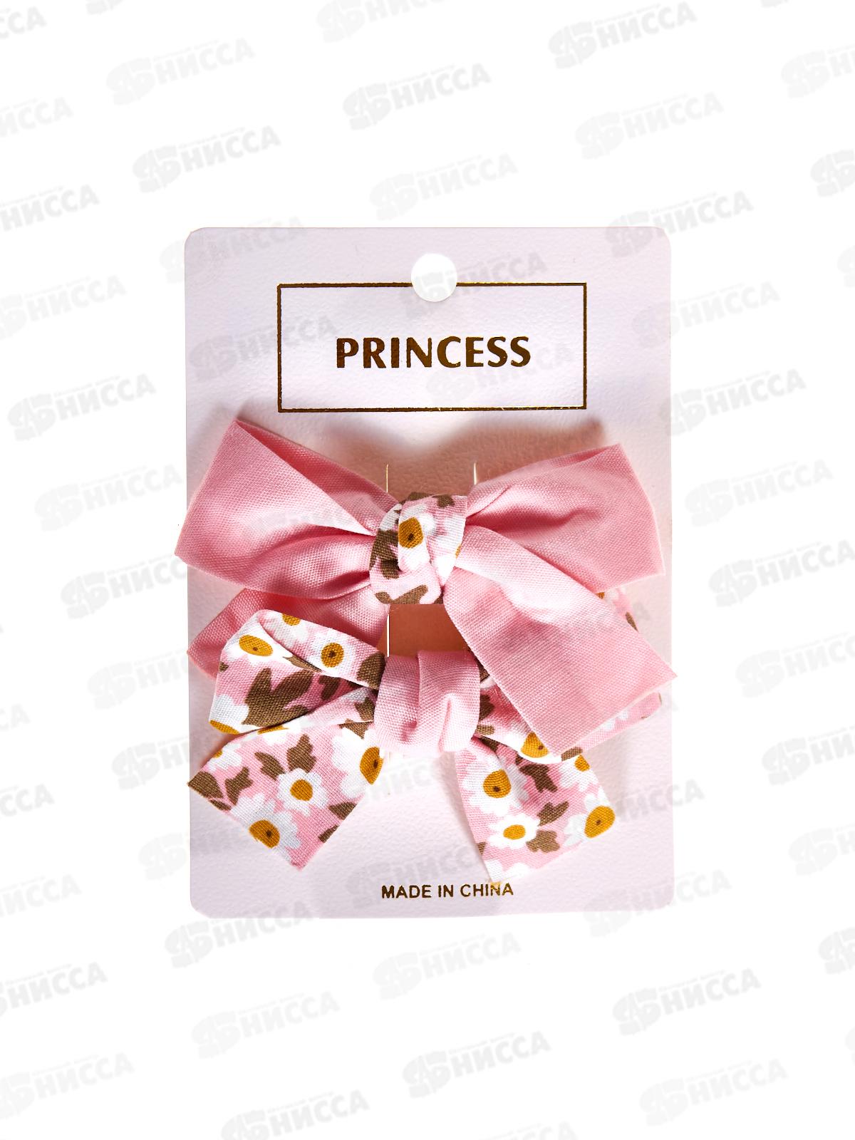 Набор зажимов для волос ПГС 2в1 6см.Бантики, Р3144-1*12