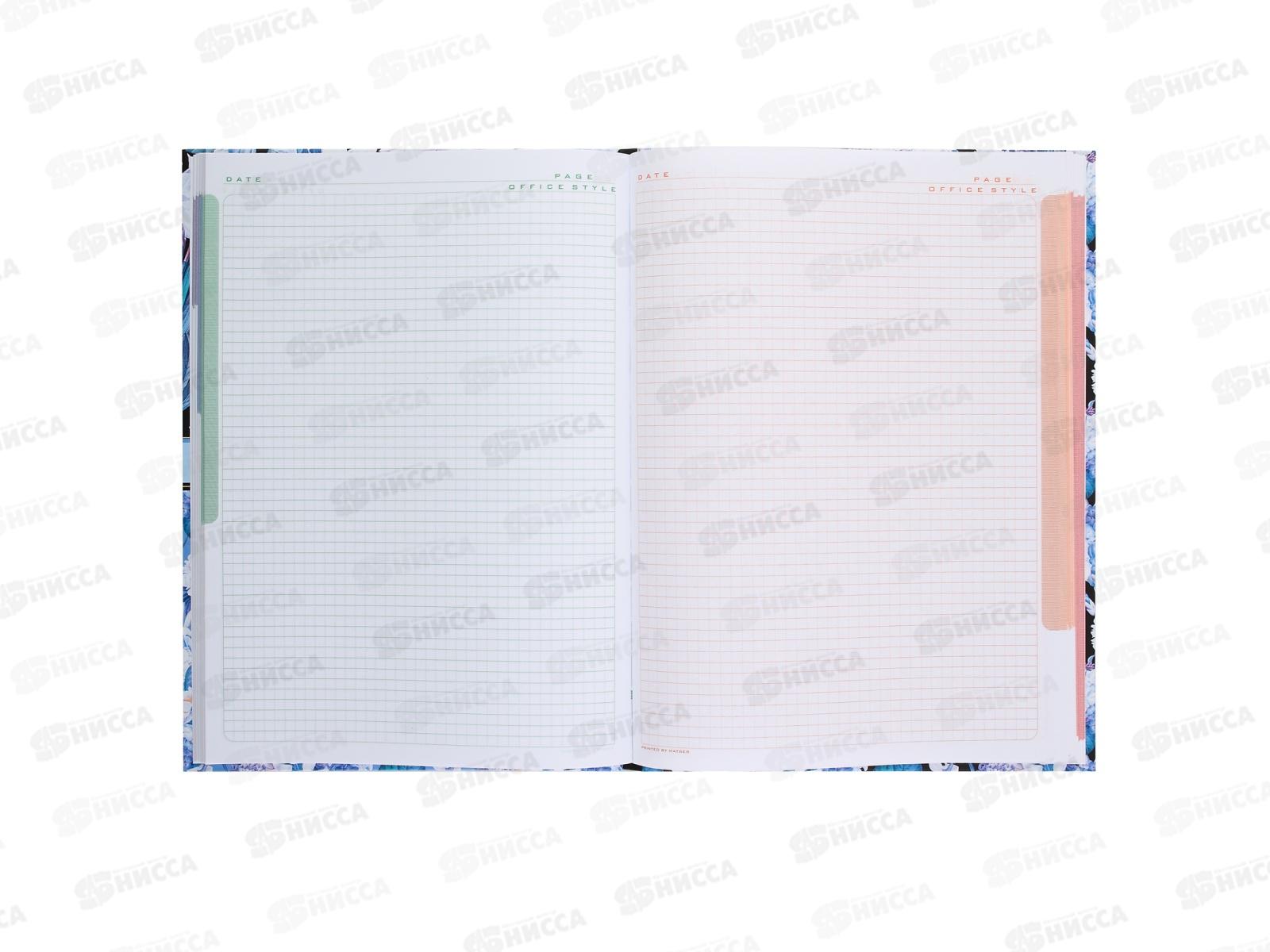 Бизнес-блокнот 80л Hatber А4  Floral collectoon 29683*32