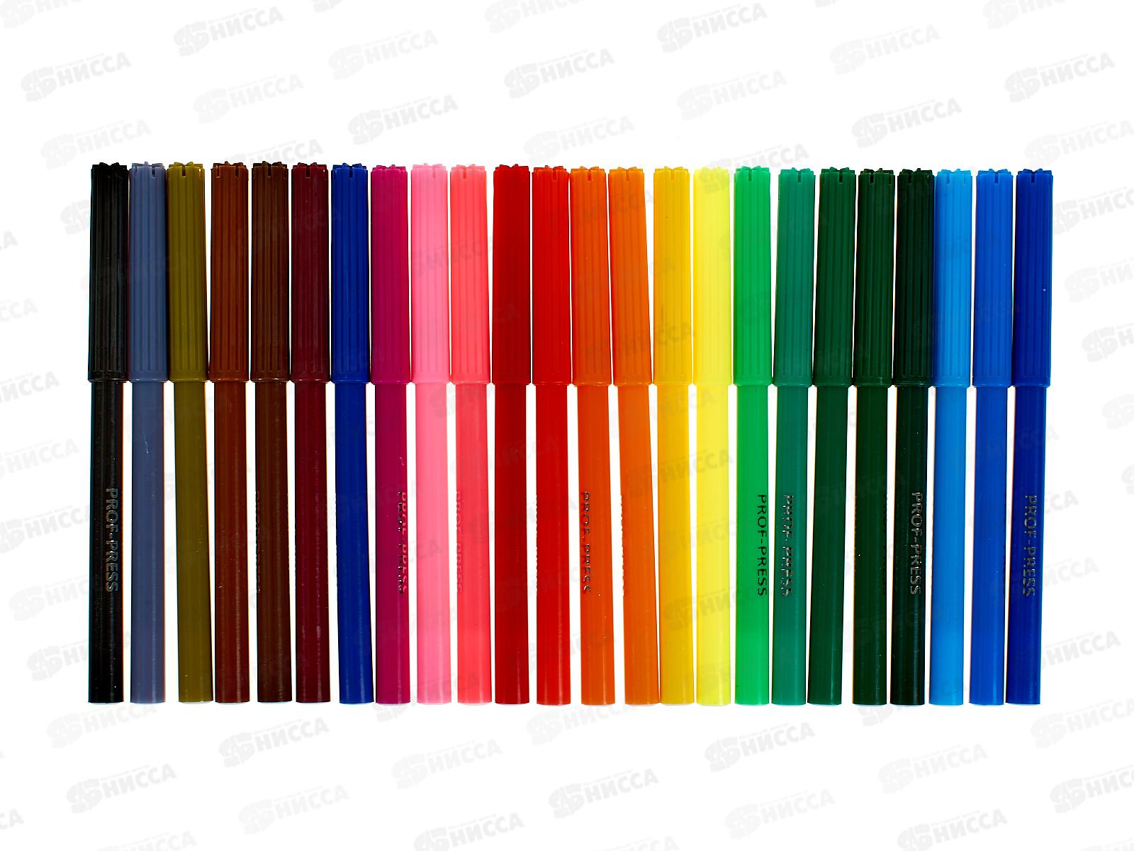 Фломастеры 24цв. ПП Милитари, с вентил. колпачком, ФВ-2572 *12/96