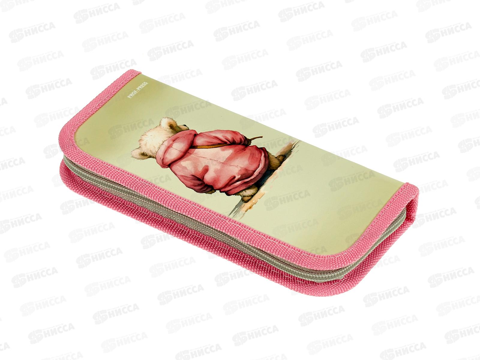 Пенал 1-секц ПП средний Мишка с телефоном, 190х90, ПН-1578  *40