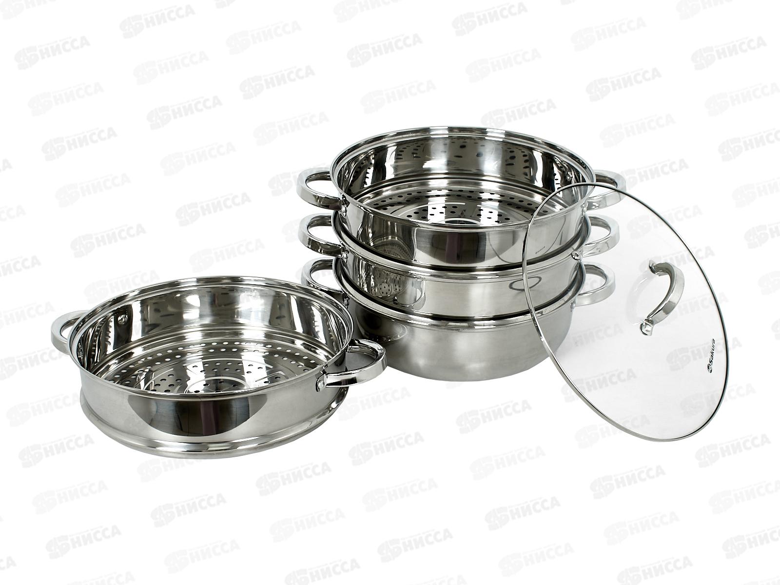 Мантоварка SA-633 3 сетки 25,5л 30см