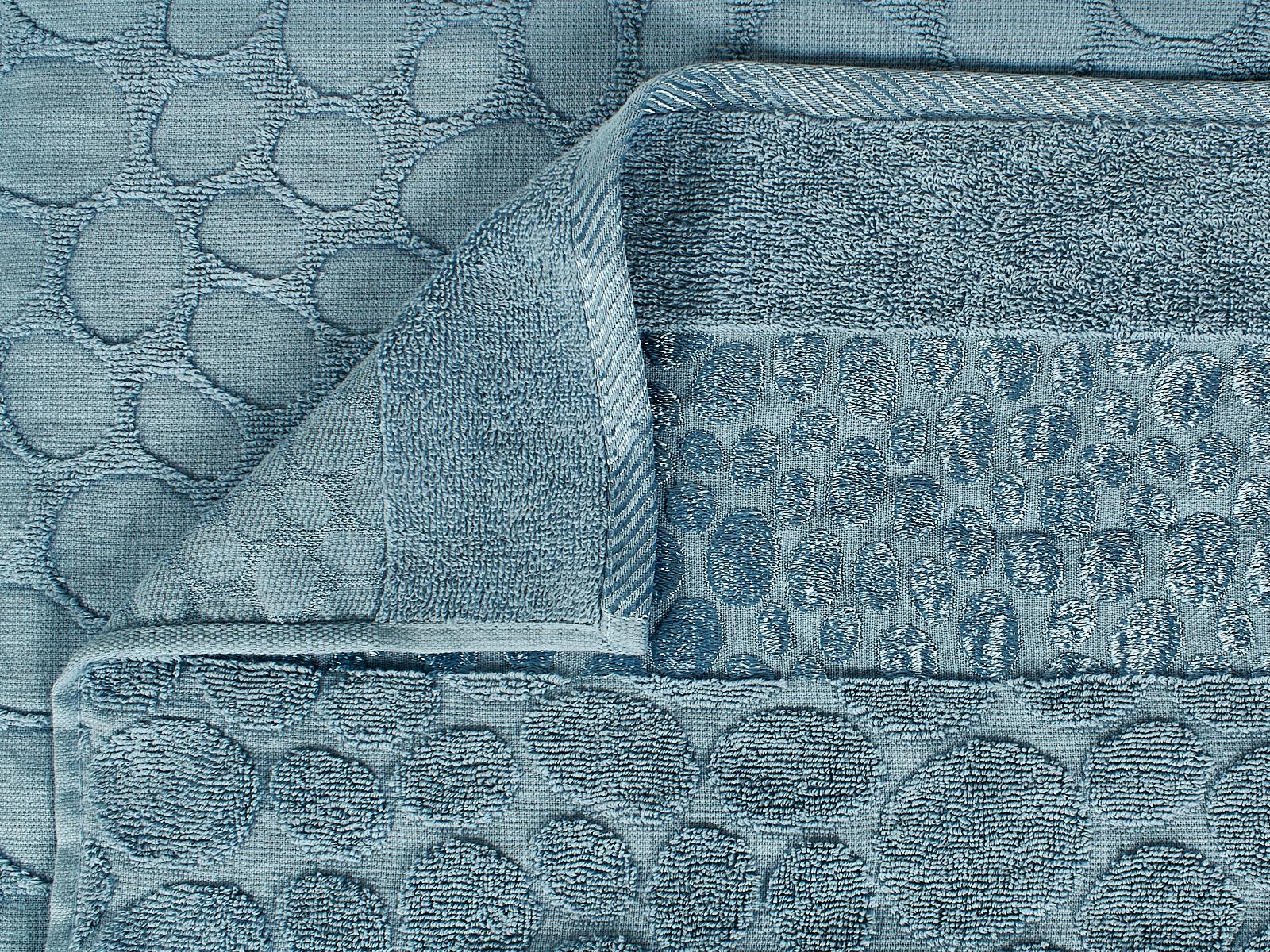 Полотенце махровое 50*90 LuxoR Коаст серо-голубой