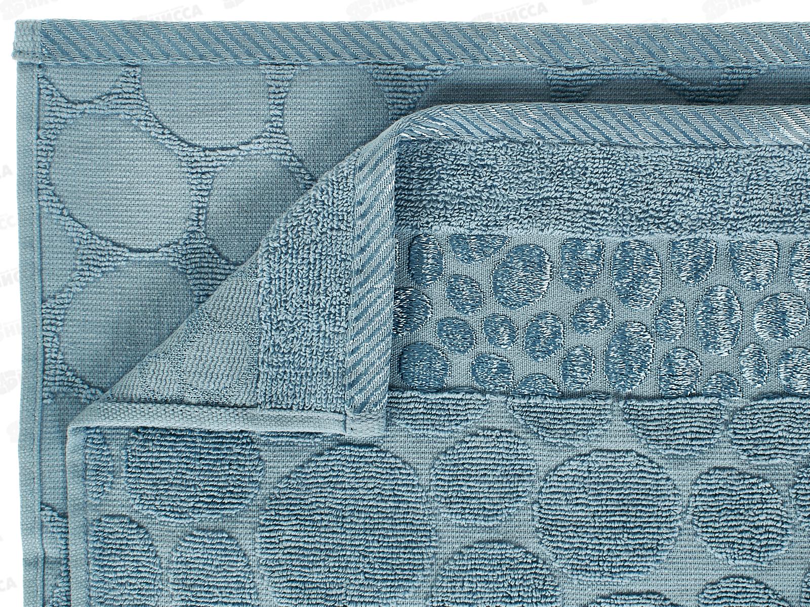 Полотенце махровое 30*60 LuxoR Коаст серо-голубой