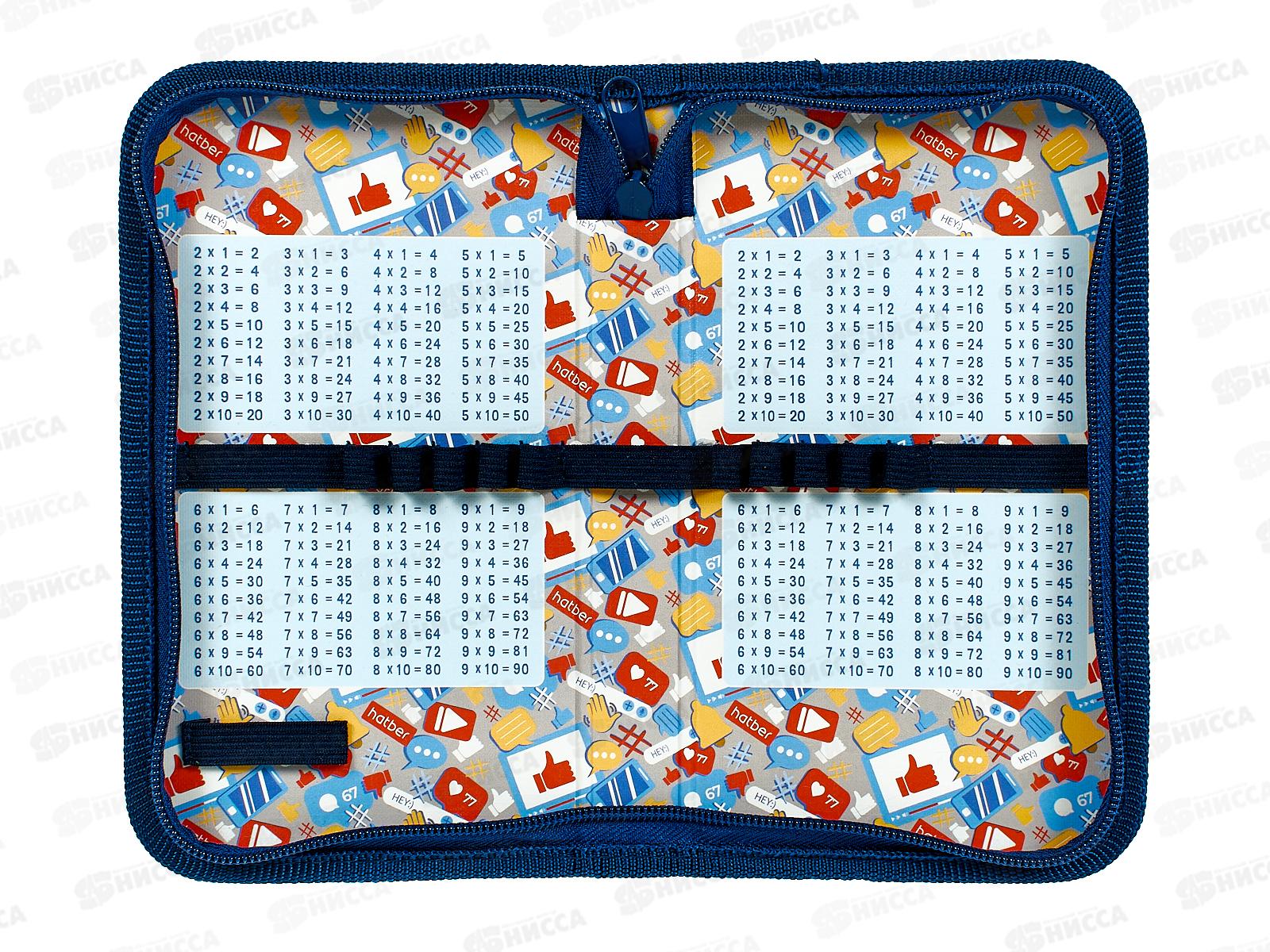 Пенал Hatber 19*11,5 Лига чемпионов 1 отд, молн., 43037