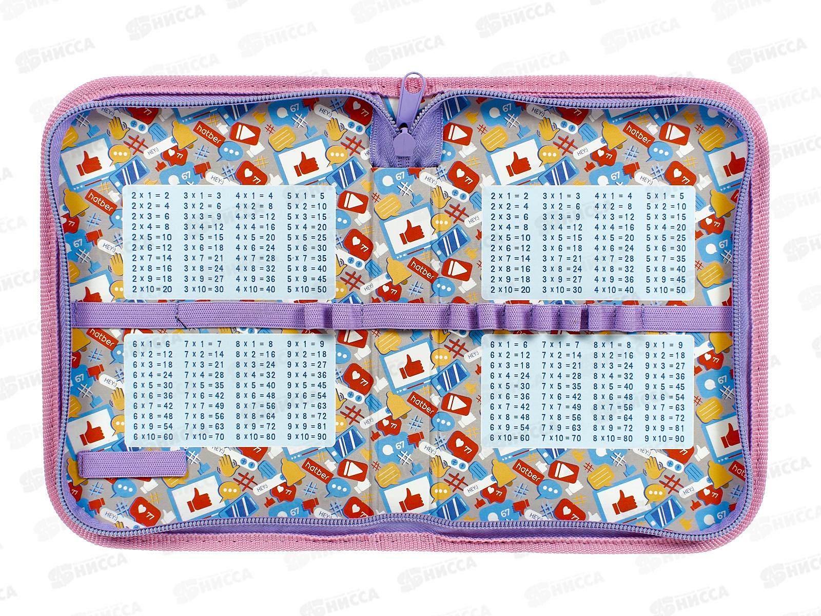 Пенал Hatber 19*13 Мой котик 1 отд, молн.,44055