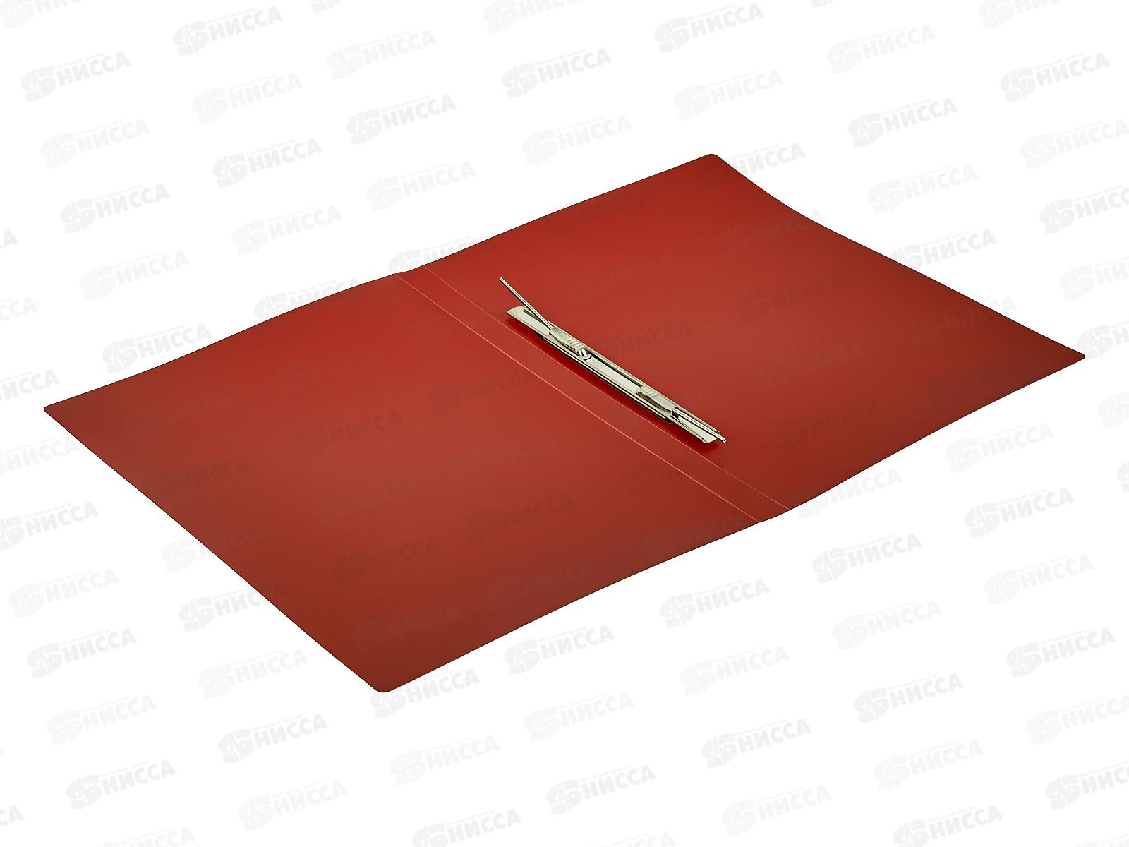 Скоросшиватель BRAU мет.зажим,Стандарт,красная, 221632 *16