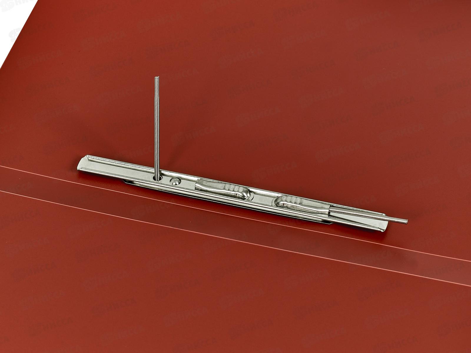 Скоросшиватель BRAU мет.зажим,Стандарт,красная, 221632 *16