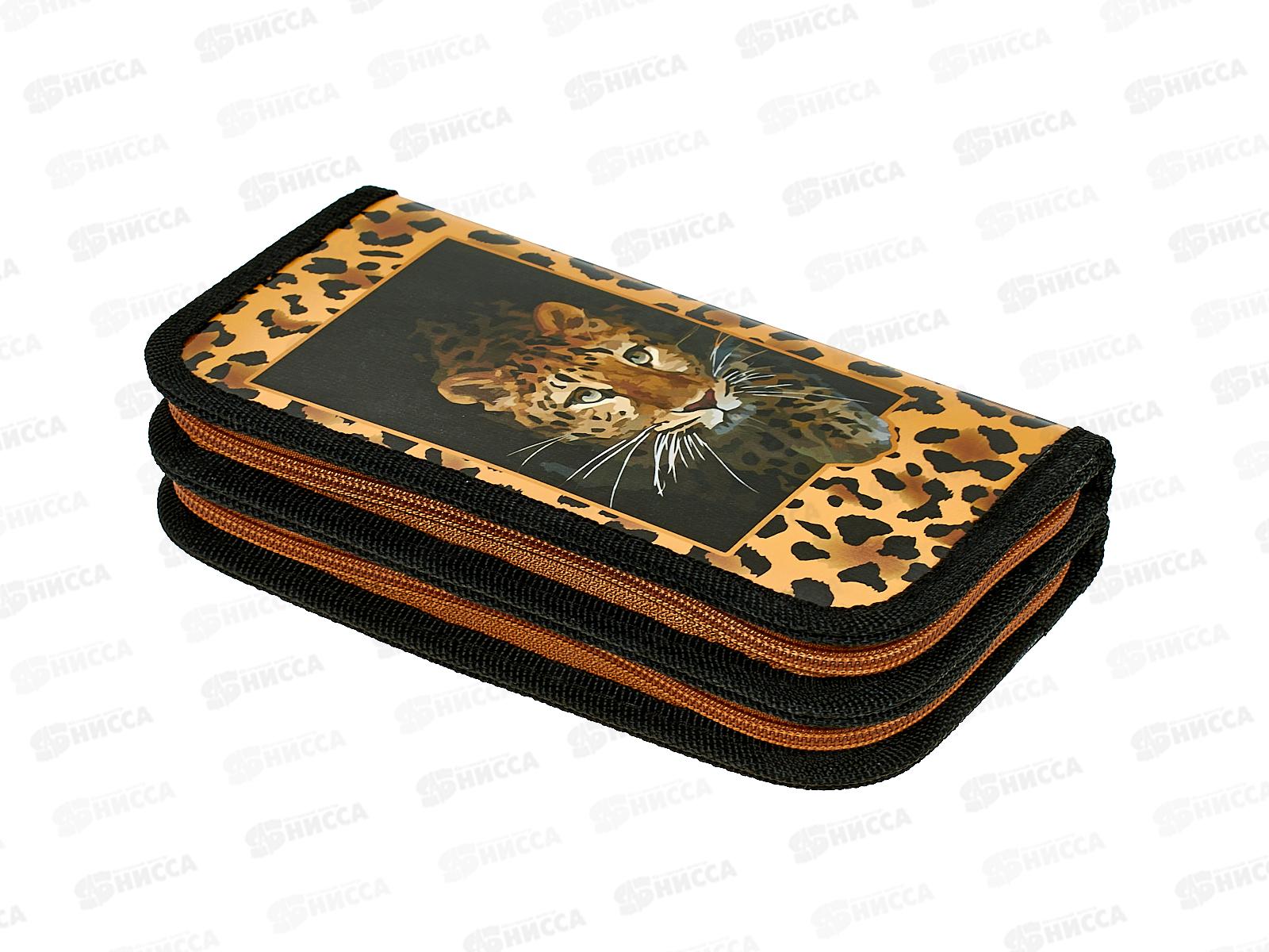 Пенал ПЧЕЛКА 2 отд, Леопард 2025 190*105, ПО-09 *30