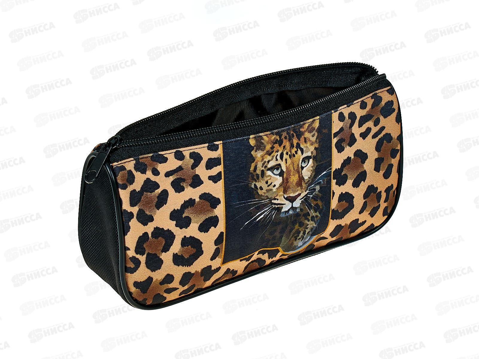 Пенал-косм. ПЧЕЛКА Леопард 2025 на молнии 200*95*45, К-71 *24