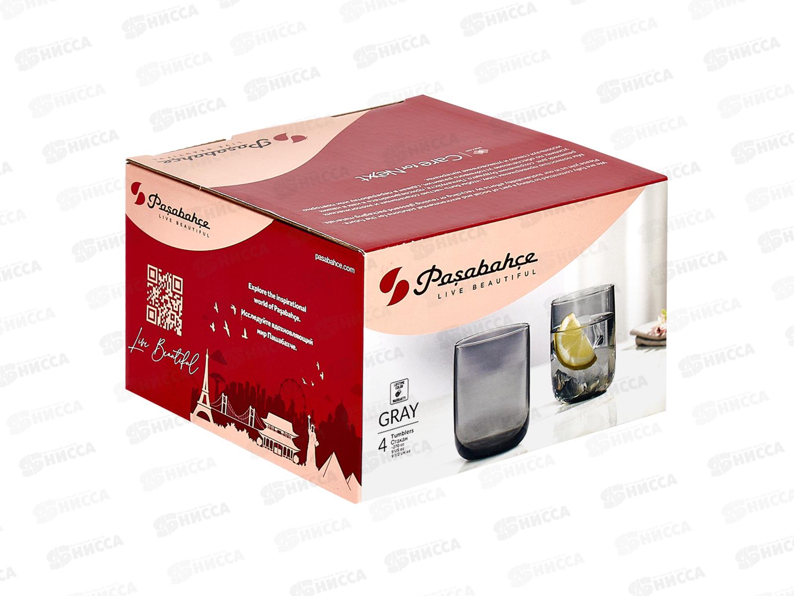 Набор стаканов Грей 4шт 270мл 420112 *6