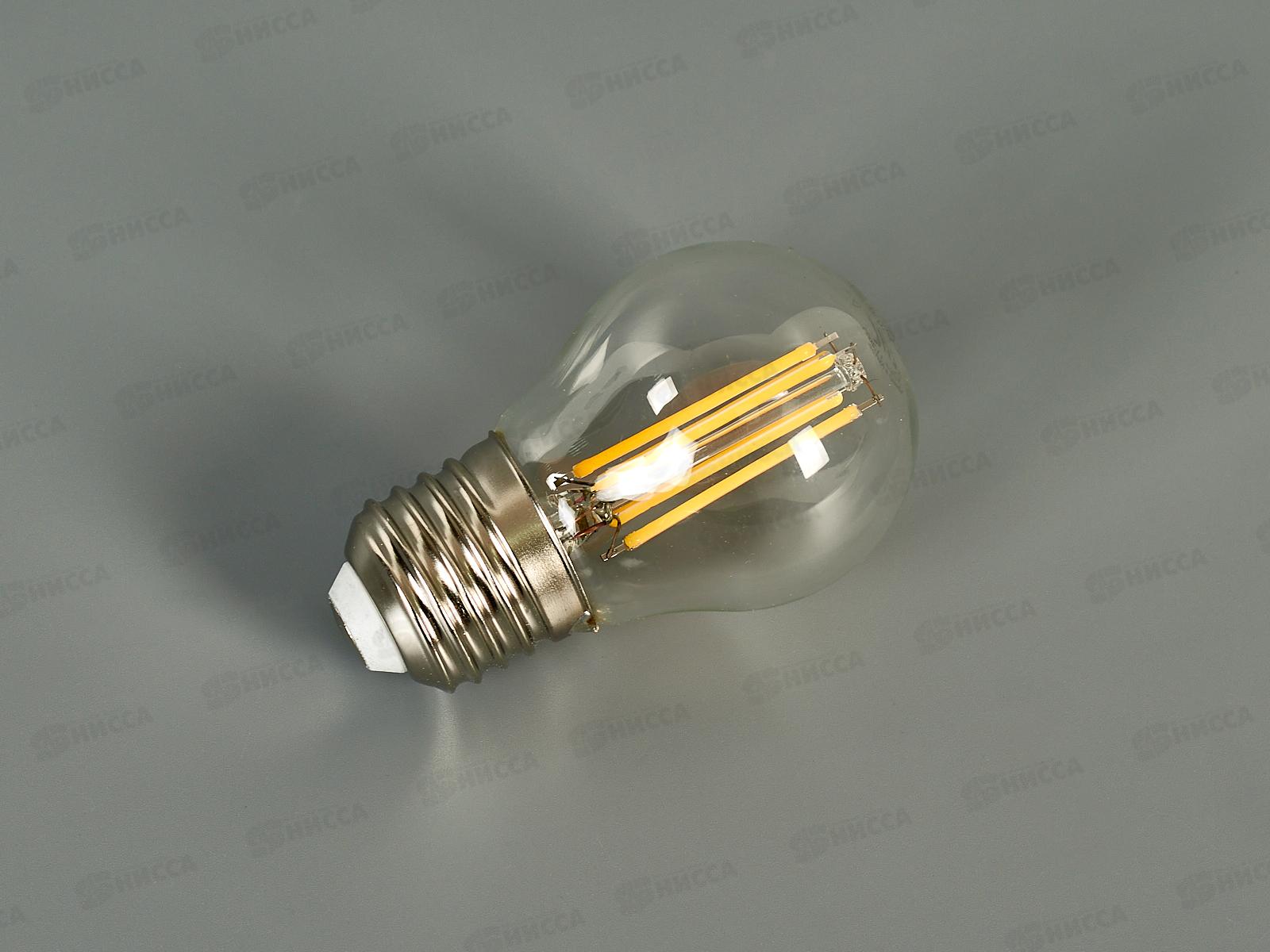 Лампа светодиодная TDM G45-6 Вт-230 В-2700 К–E27 Филамент TDM, 0279 *10/100