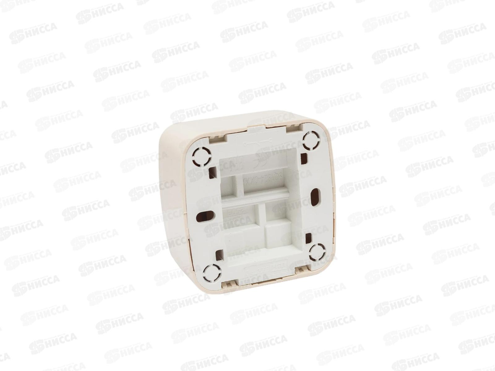 Выключатель открытой установки 1клавиша IP20 10А, сл.кость &quotДача&quot Народная, 0014 *10/100