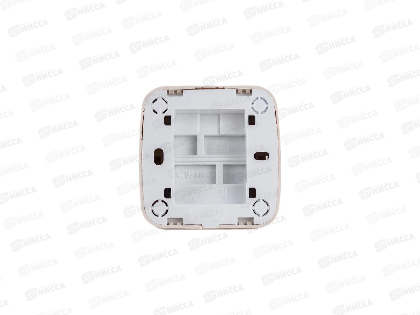 Выключатель открытая установка 2клавиши IP20 10А, сл.кость &quotДача&quot Народная, 0015 *10/100