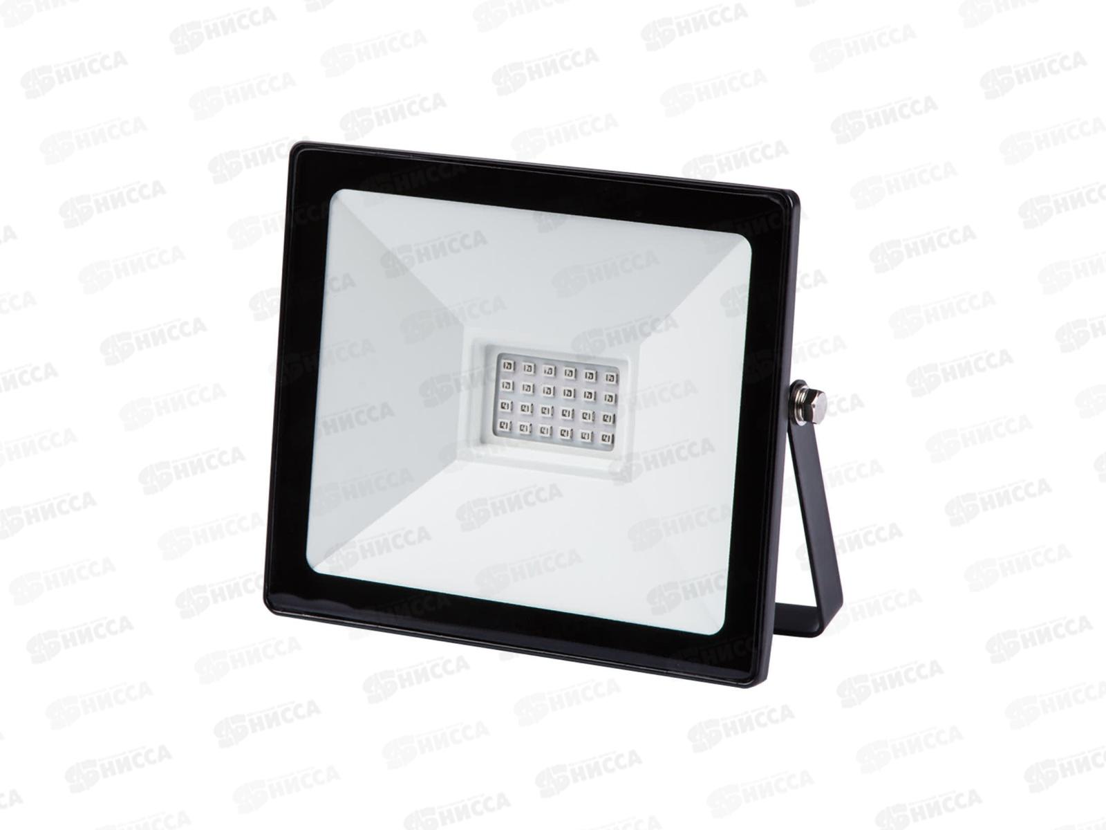 Прожектор светодиодный СДО-04-030Н-С (синий свет) 30 Вт, IP65, черный *24