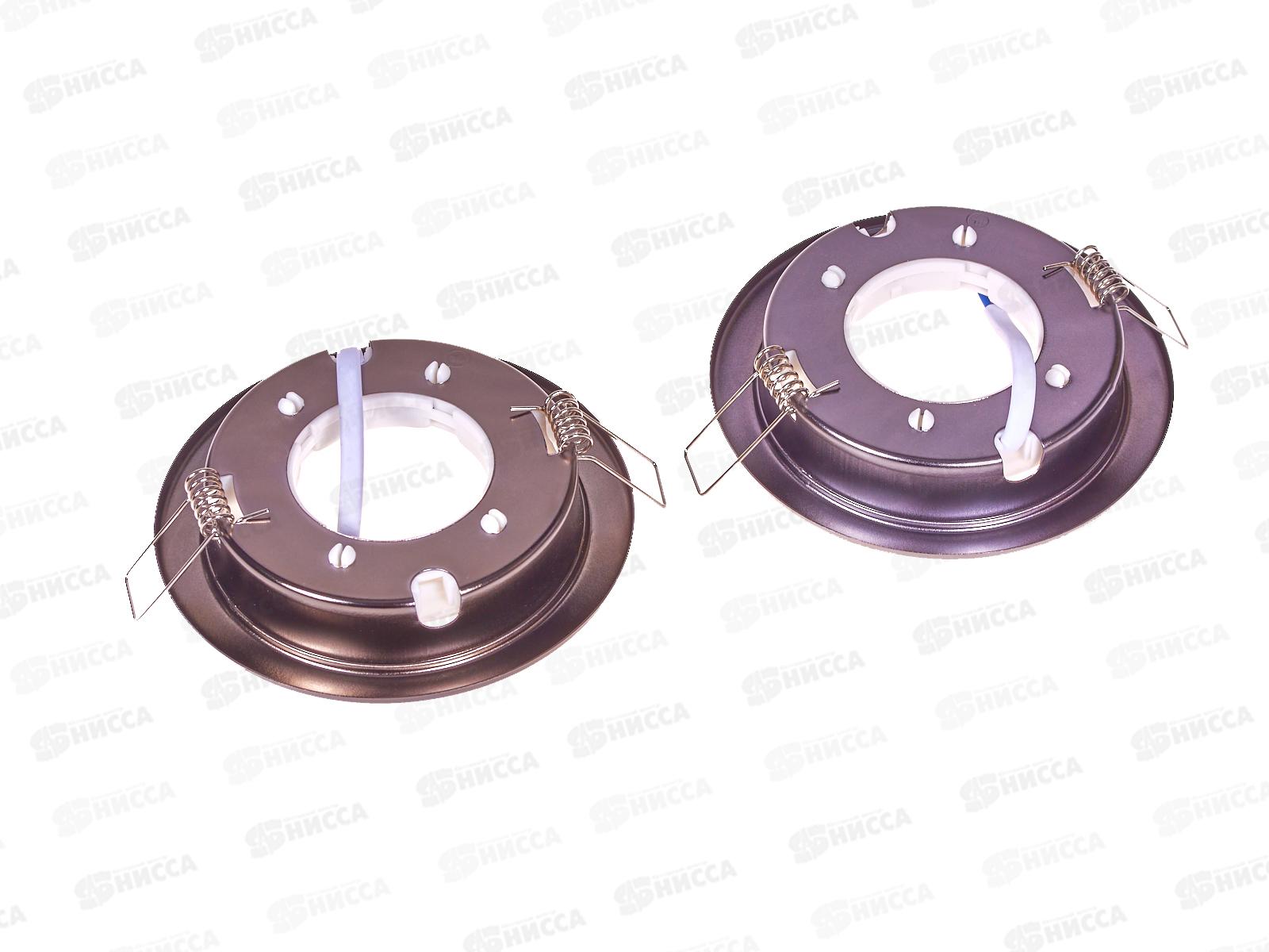 Светильник встраиваемый СВ 01-08 GX53 черный хром, 2шт, 0101 *50