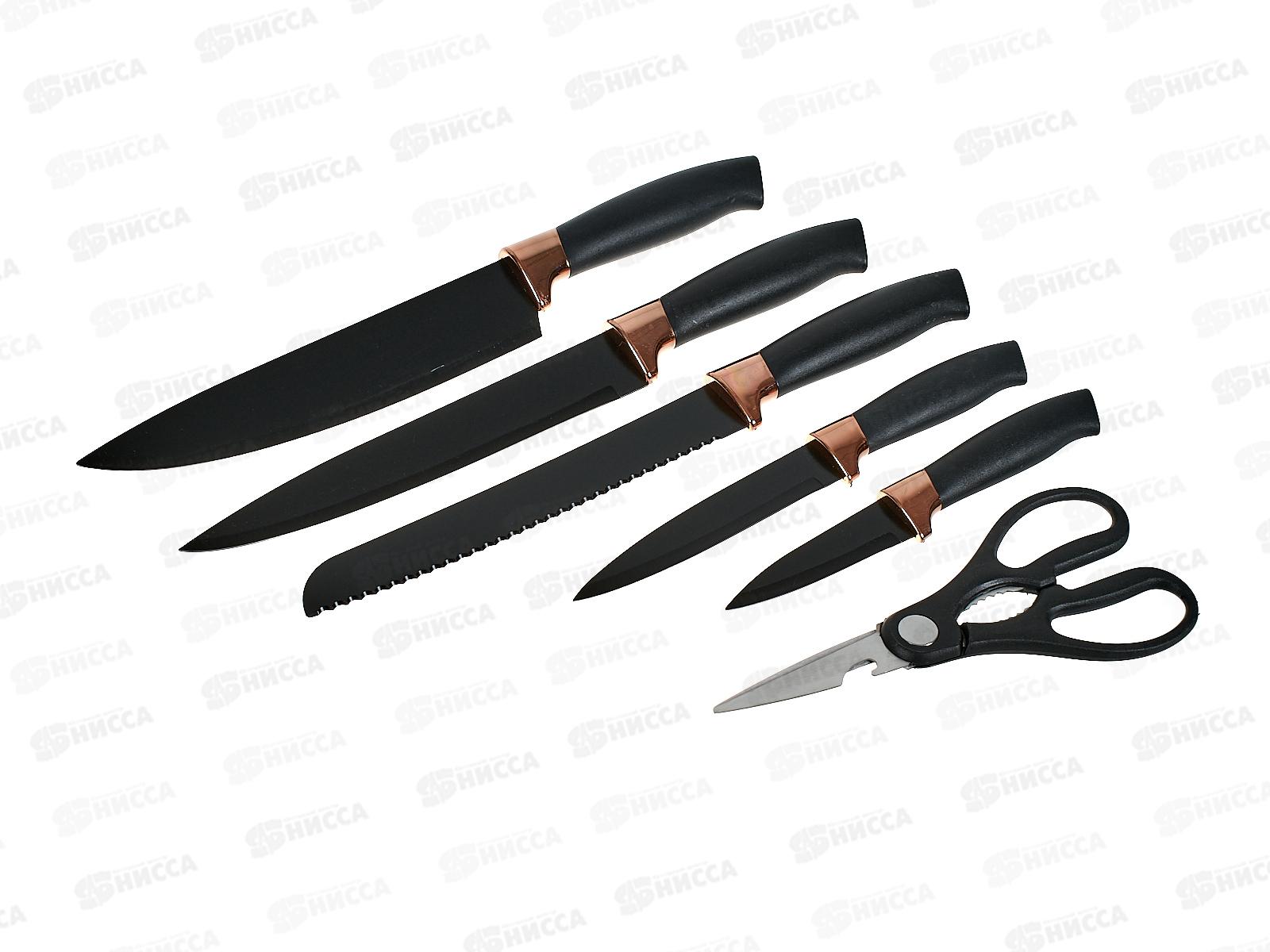 Набор ножей 7286 с подставкой 7 предметов 275993