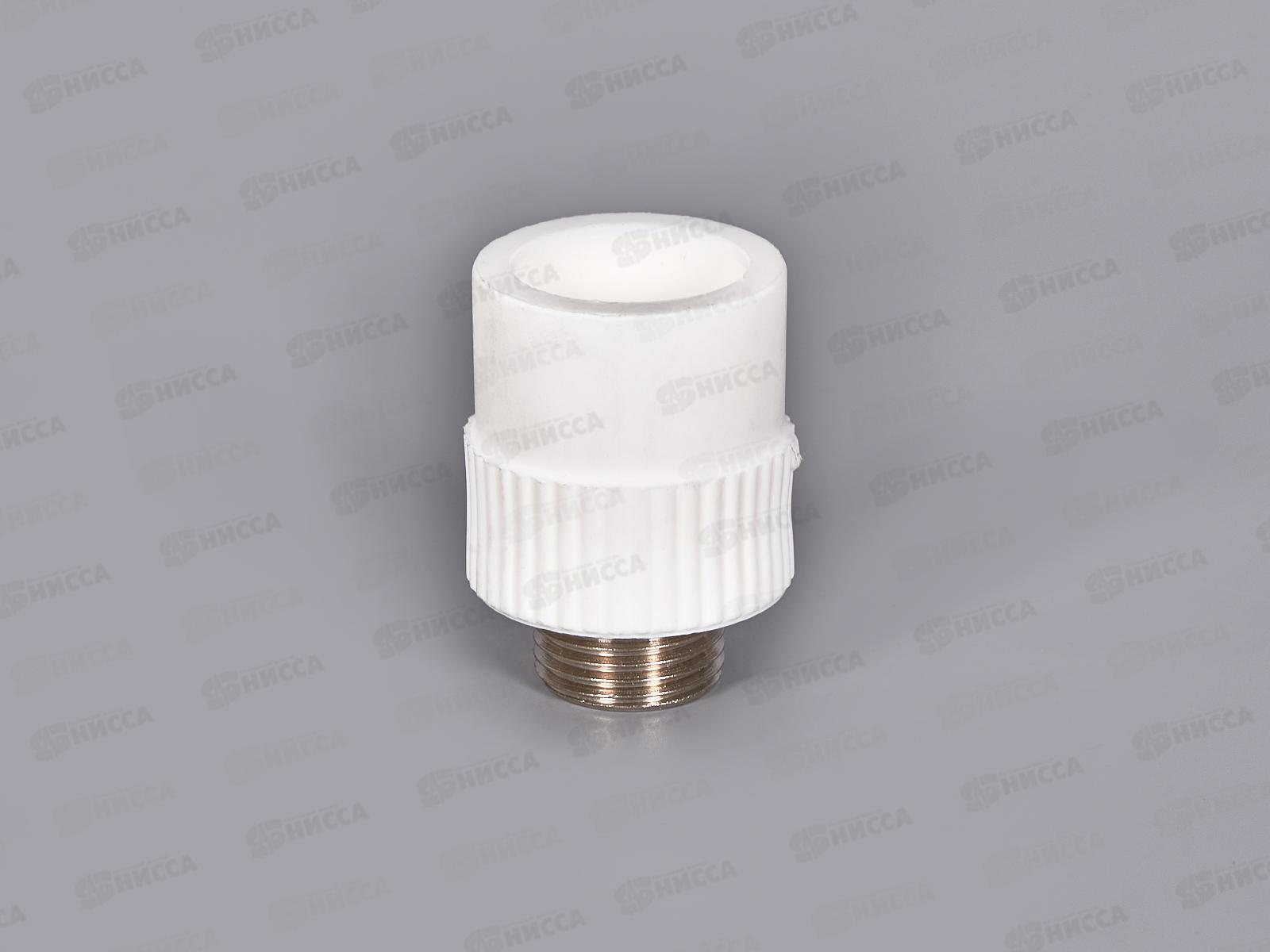 Адаптер PP-R с наружней резьбой  белый 25x1/2&quot Jakko *20/200