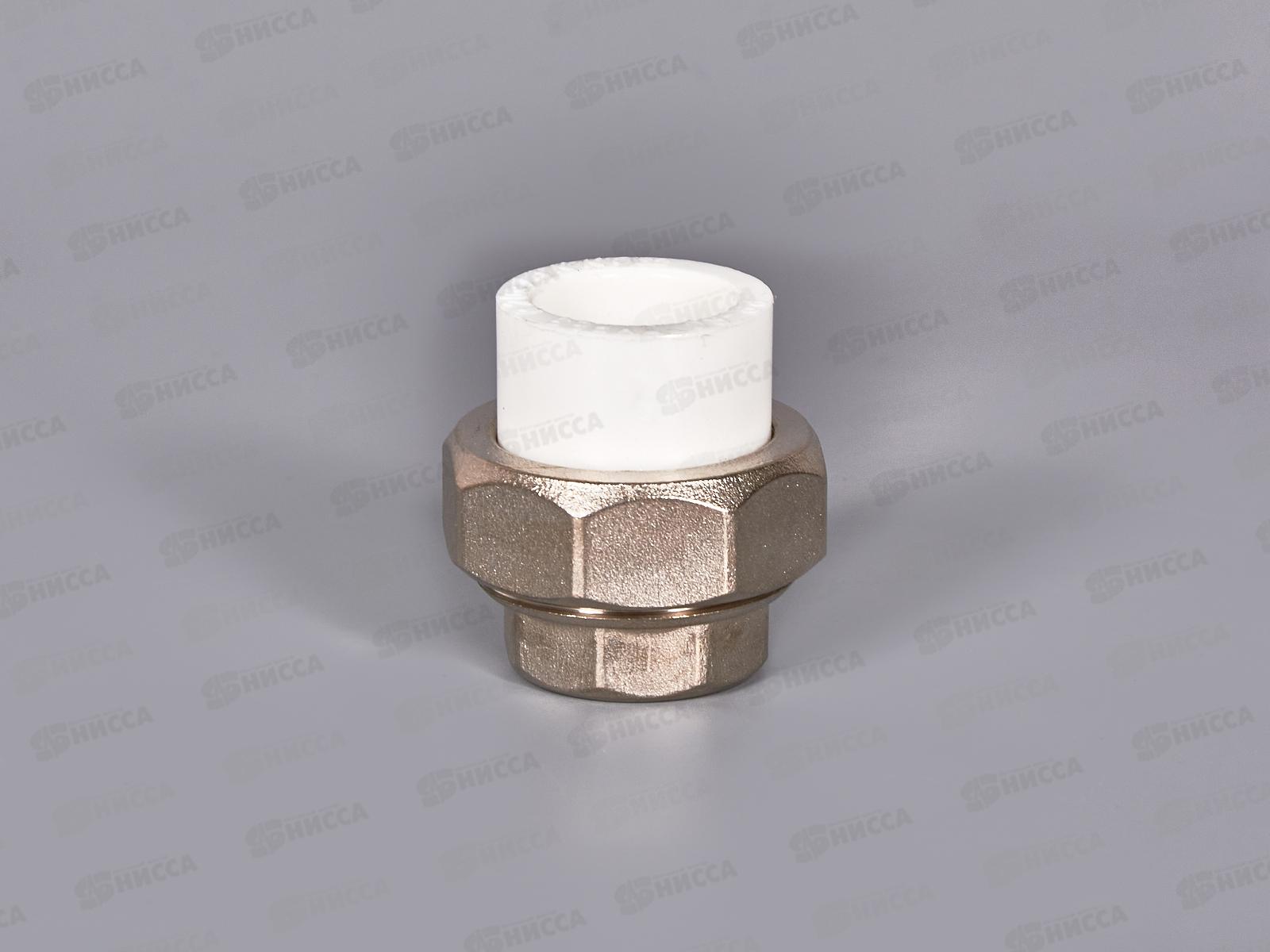 Муфта разъемная PP-R ЭКО 20*1/2&quot вн.резьба, белый, Jakko *30/150