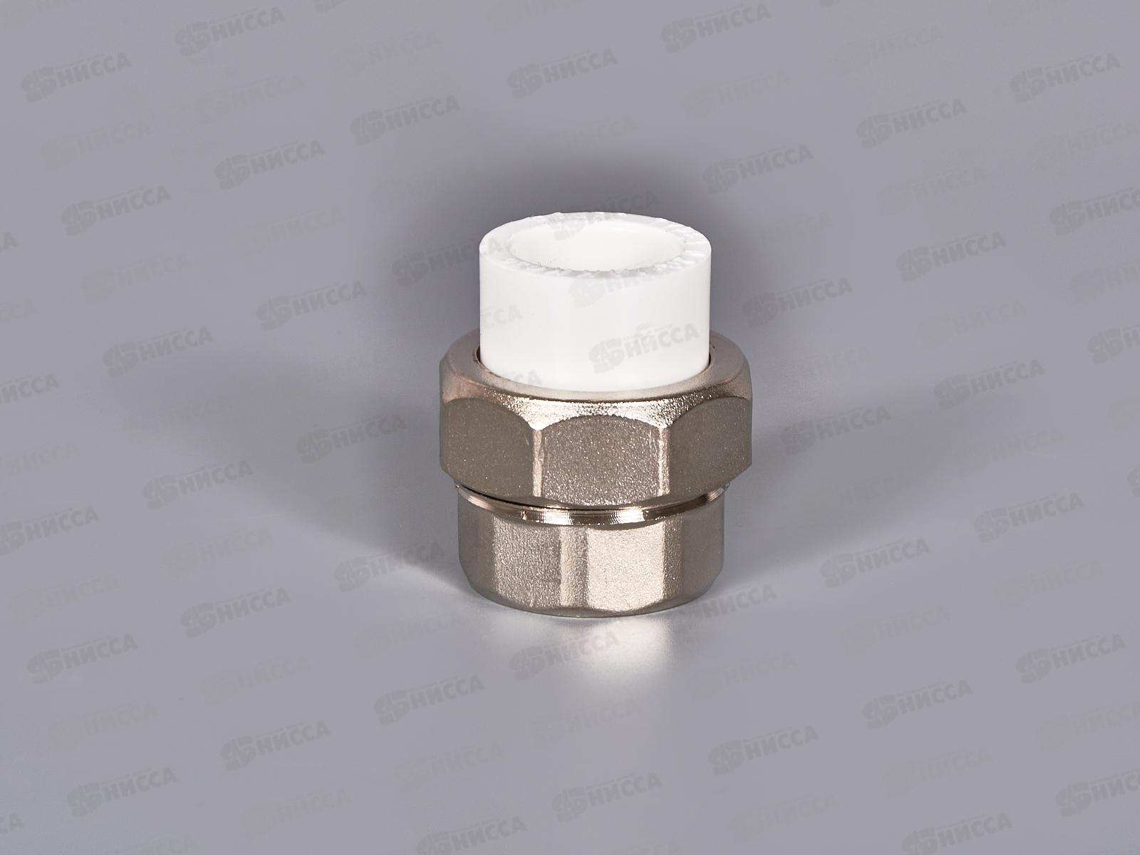 Муфта разъемная PP-R ЭКО 20*3/4&quot вн.резьба, белый, Jakko *30/150