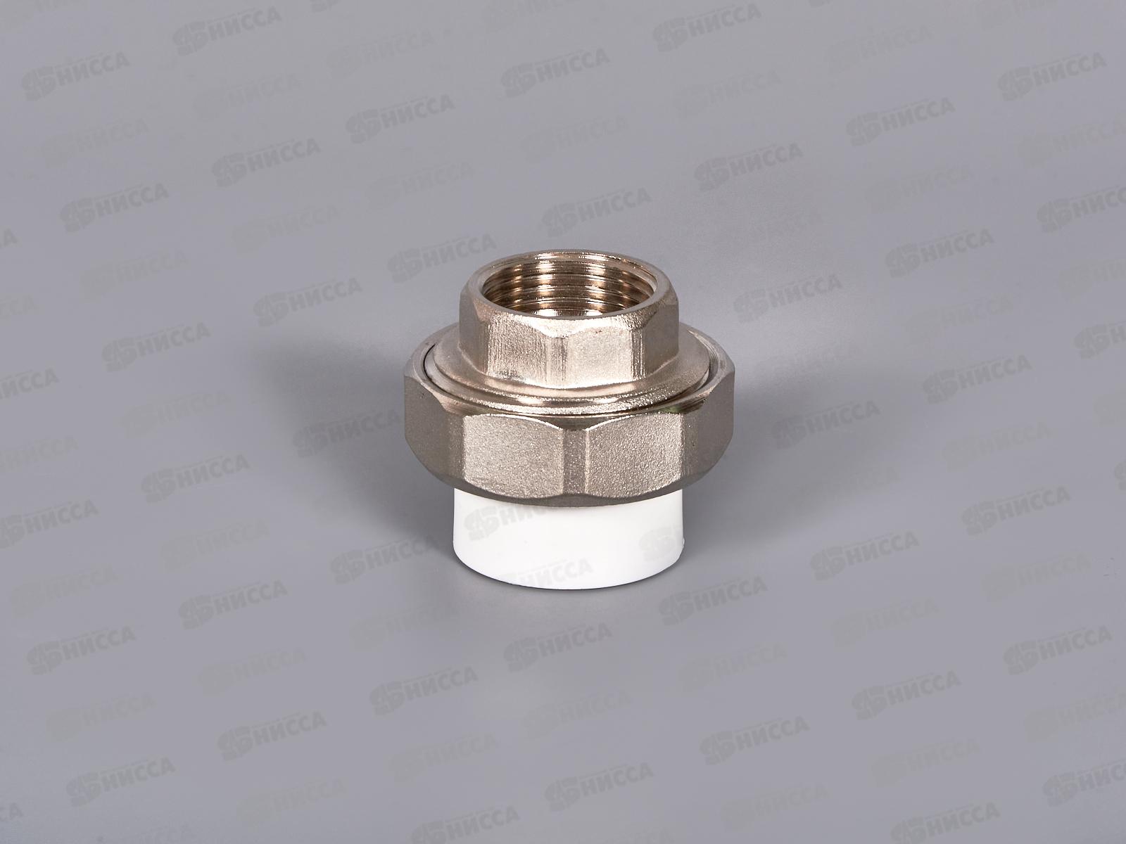 Муфта разъемная PP-R ЭКО 25*3/4&quot вн.резьба, белый, Jakko *20/80