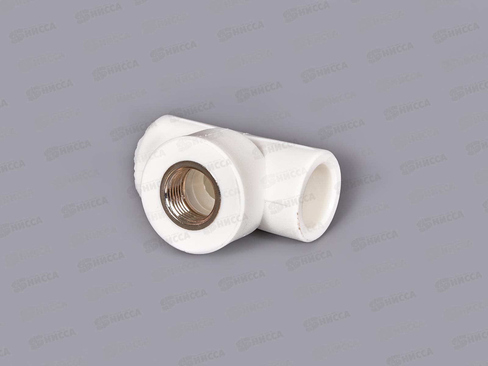 Тройник PP-R с вн.рез.  белый 25x1/2&quot Jakko *10/80