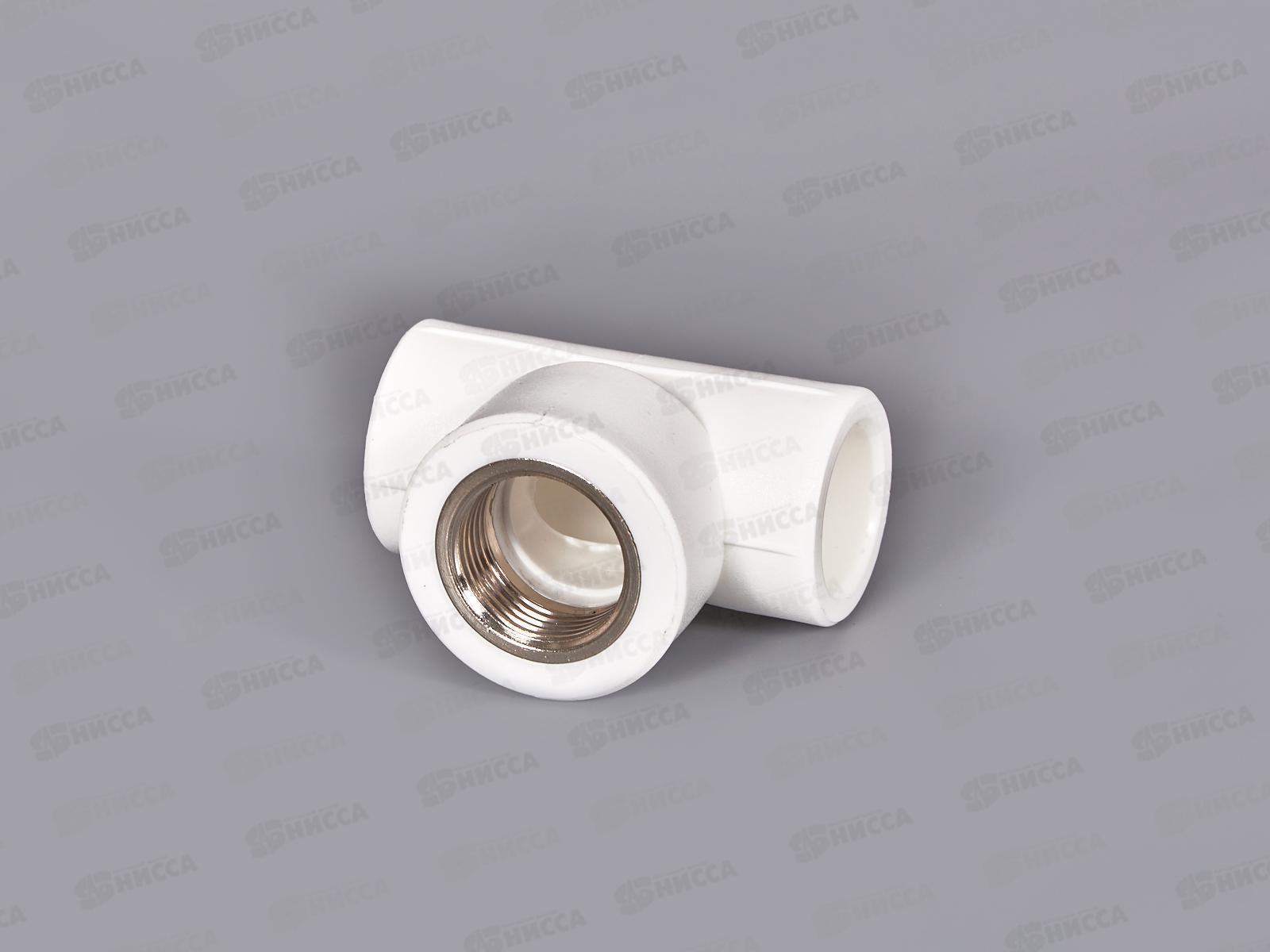 Тройник PP-R с вн.рез.  белый 25x3/4&quot Jakko *10/80