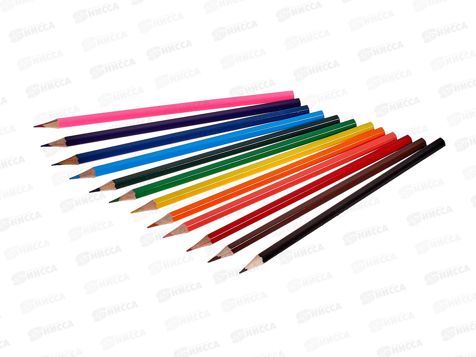 Карандаши 12цв SchoolФОРМАТ Микс для мальчиков шестигр.дер.  КЦ12-ММК*12