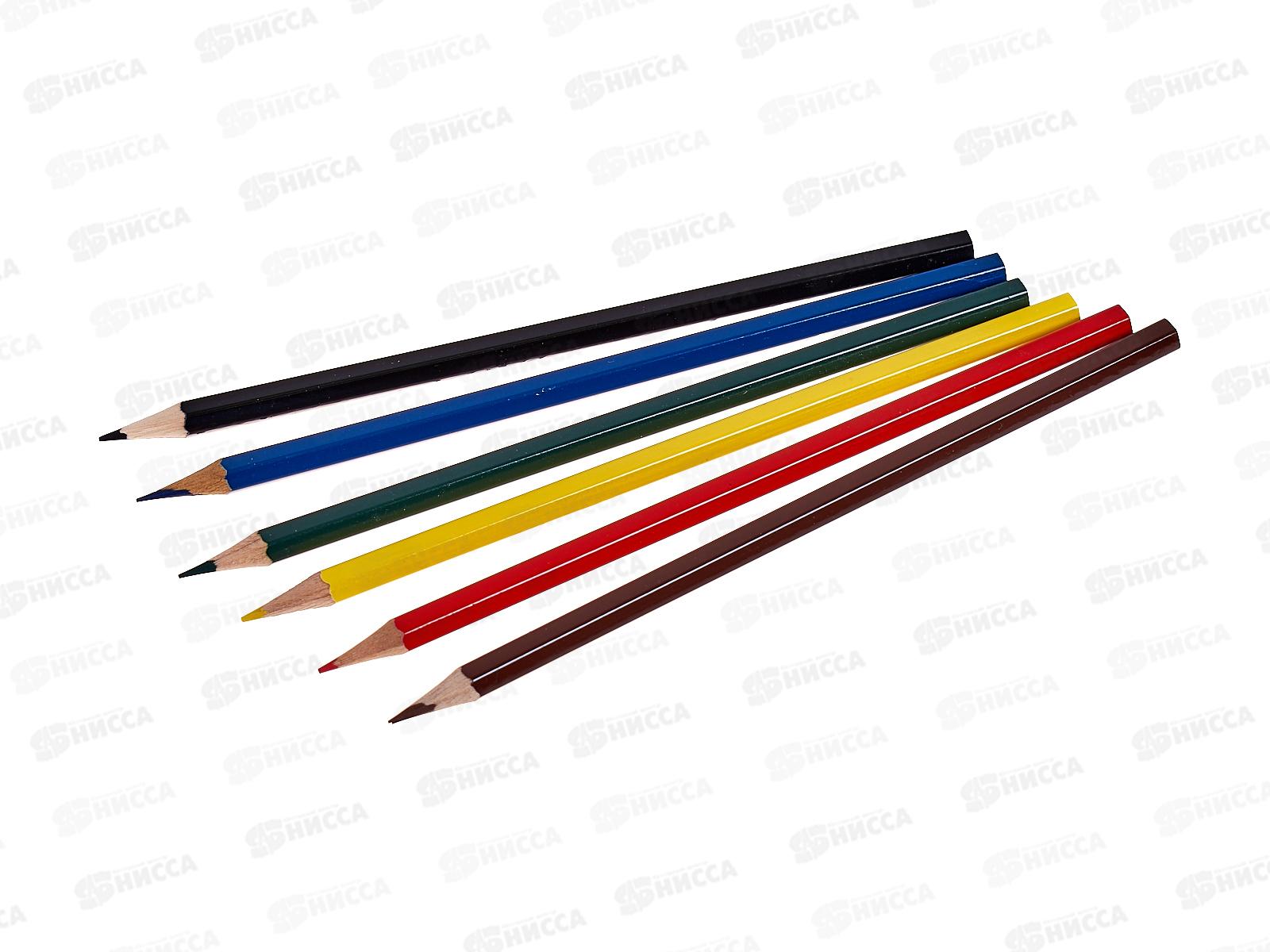 Карандаши  6цв SchoolФОРМАТ Микс для мальчиков шестигр.дер.  КЦ06-ММК