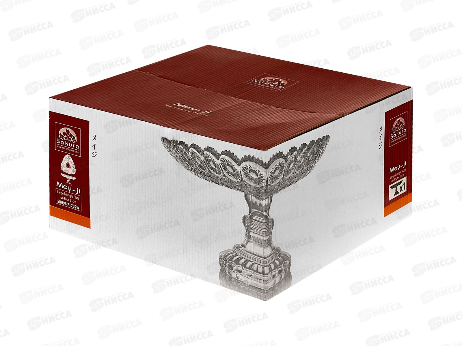 Ваза MEY-JI на ножке треугольная, S09671702W/741017