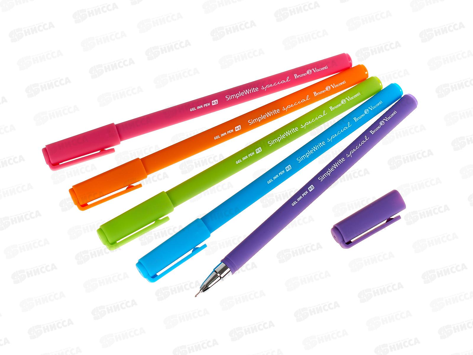 Ручка гел. SimpleWrite Special  0,5мм, черн.,20-0069 *24