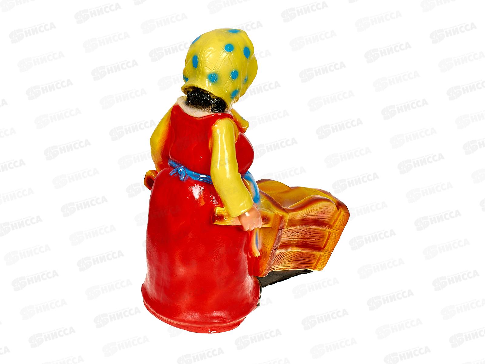 Фигура садовая из гипса &quotБабушка с тачкой&quot (300*230мм) арт.147